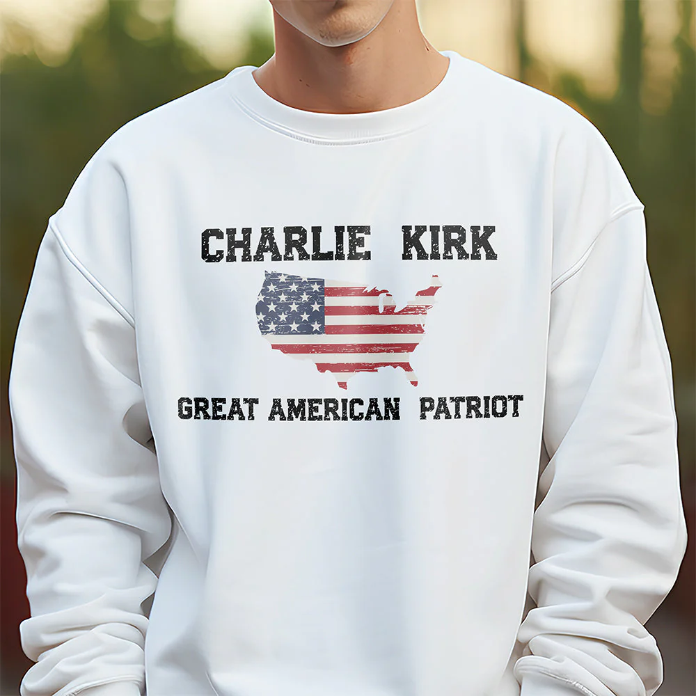 Charlie Kirk Great American Patriot Bright Shirt HA75 64426 - Image 5
