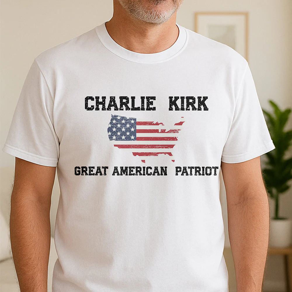 Charlie Kirk Great American Patriot Bright Shirt HA75 64426 - Image 7