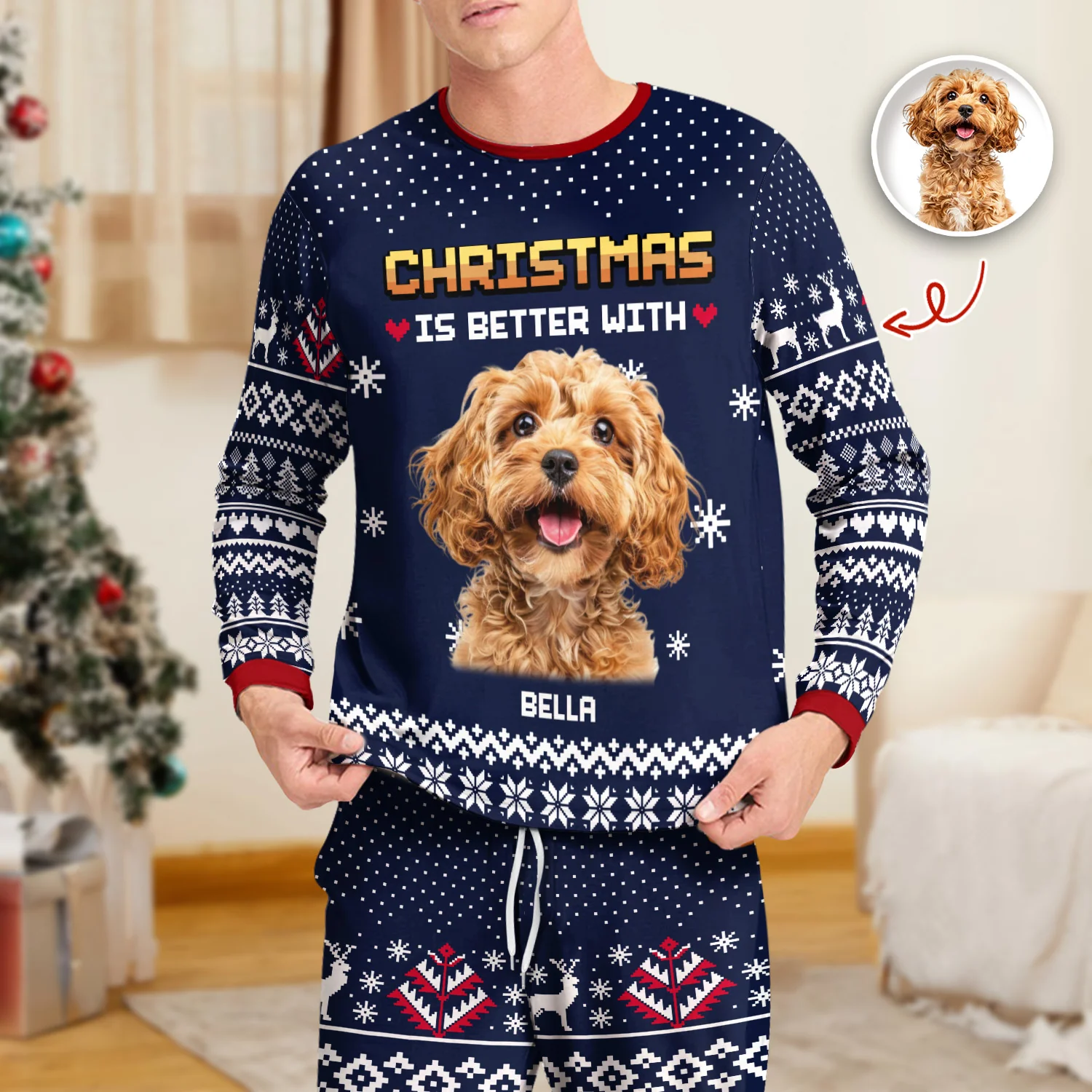 Christmas Better - Personalized Sleepwear For Dog Cat Lovers LM32 895575 - Image 5