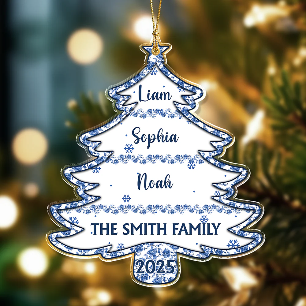 Christmas Tree Of Love - Personalized Custom Acrylic Ornament HO82 894592 - Image 3