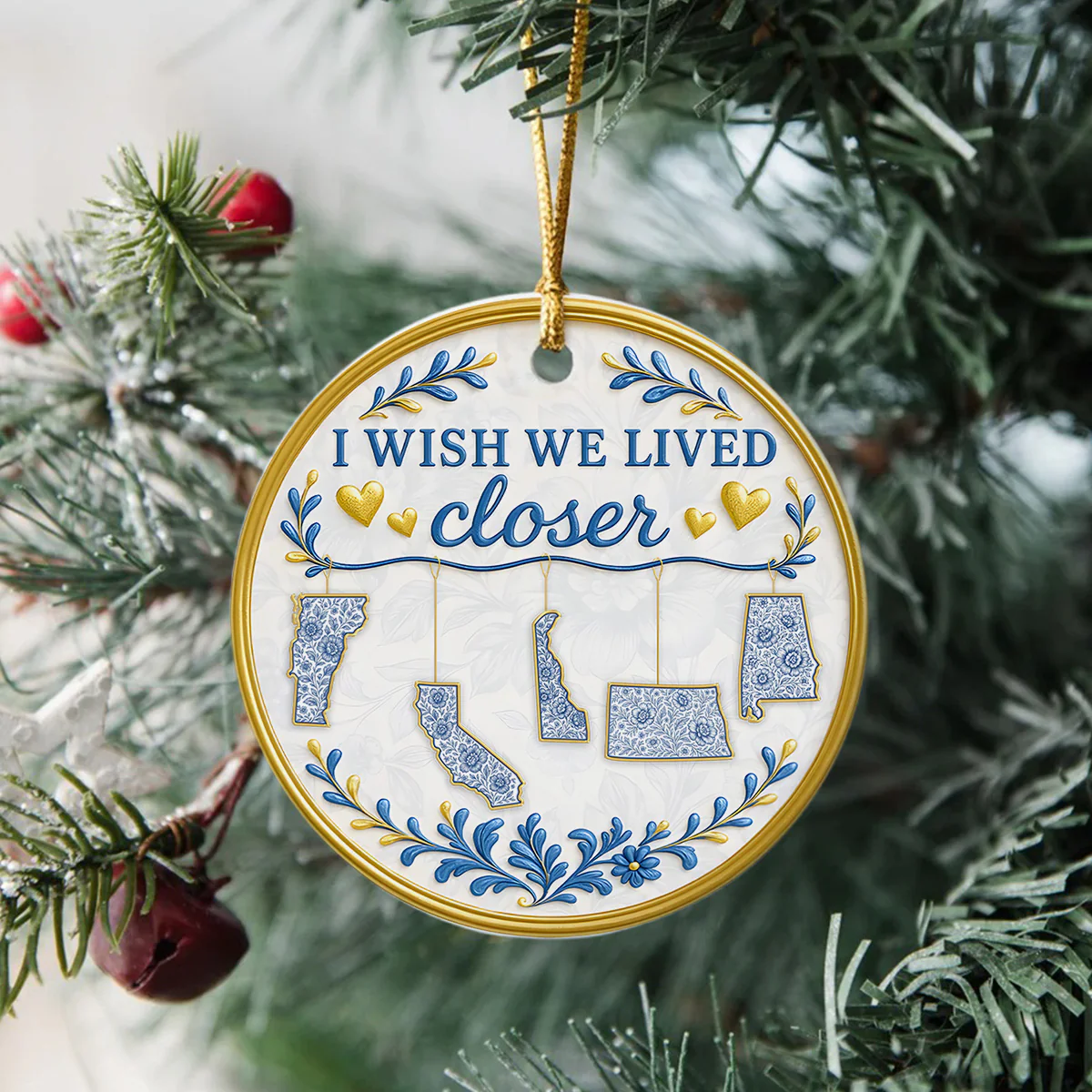 Congrats On Being My Besties Personalized Ceramic Ornament TH10 894909 - Image 6