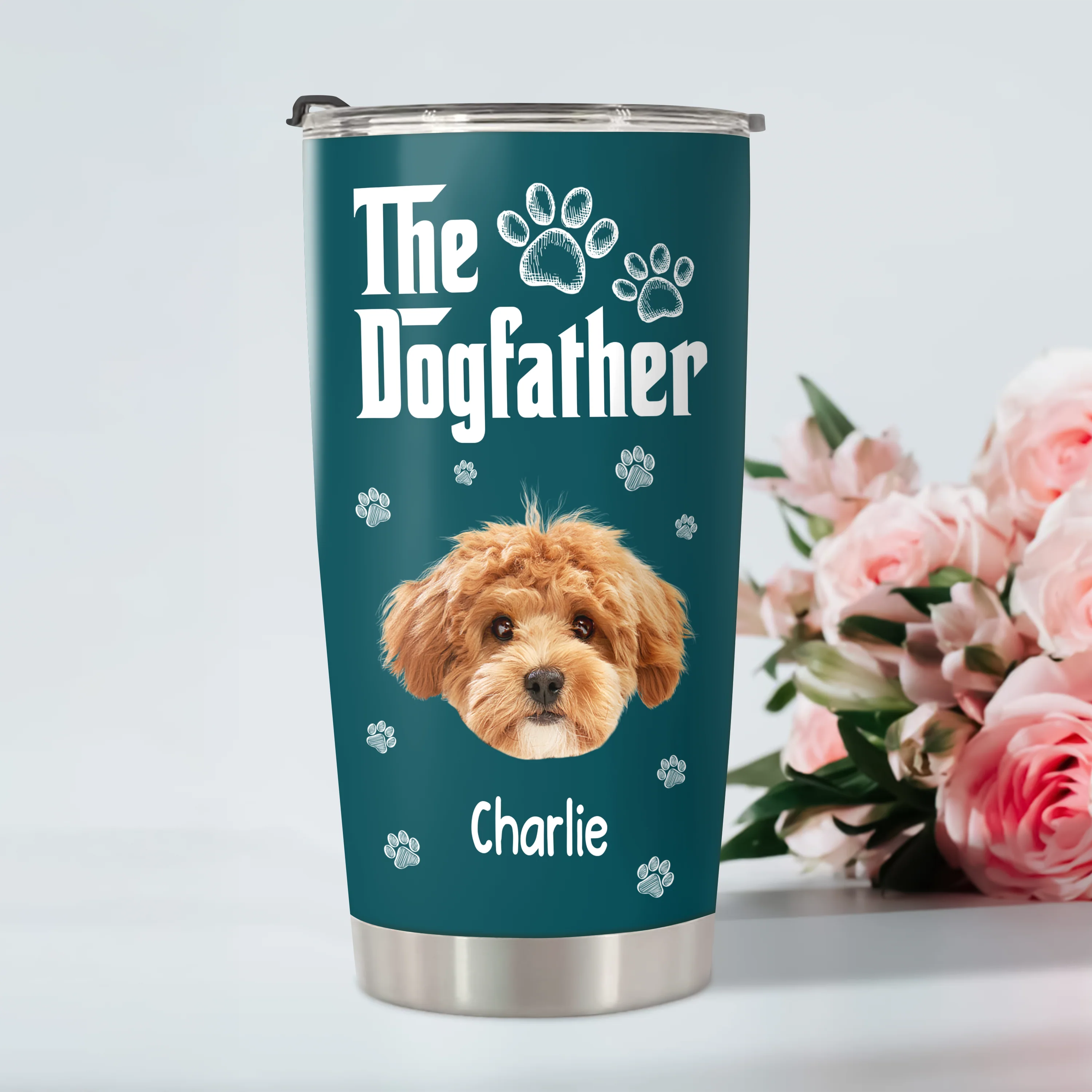 Cool Dog Father - Personalized Custom Fat Tumbler LM32 893699 - Image 4