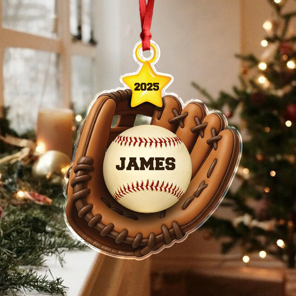 Custom Baseball Family Name Acrylic Ornament TH10 896473 - Image 7