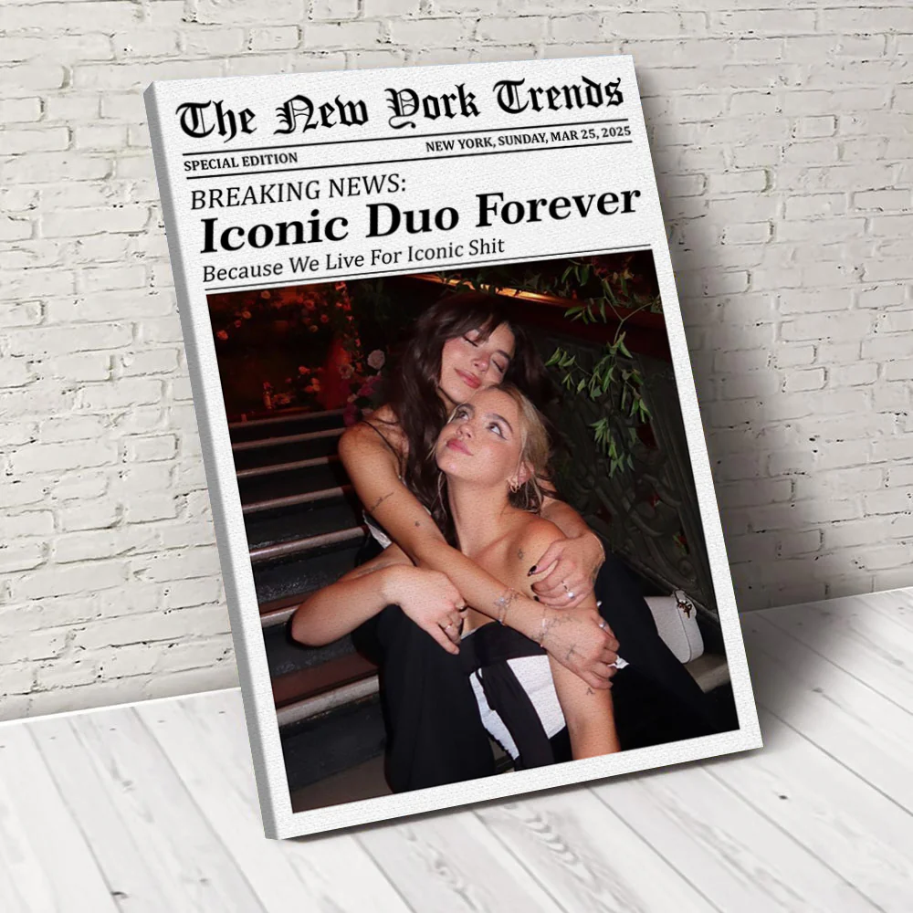 Custom Best Friends Photo Gift - Personalized Newspaper Photo Poster CH07 896478 - Image 9