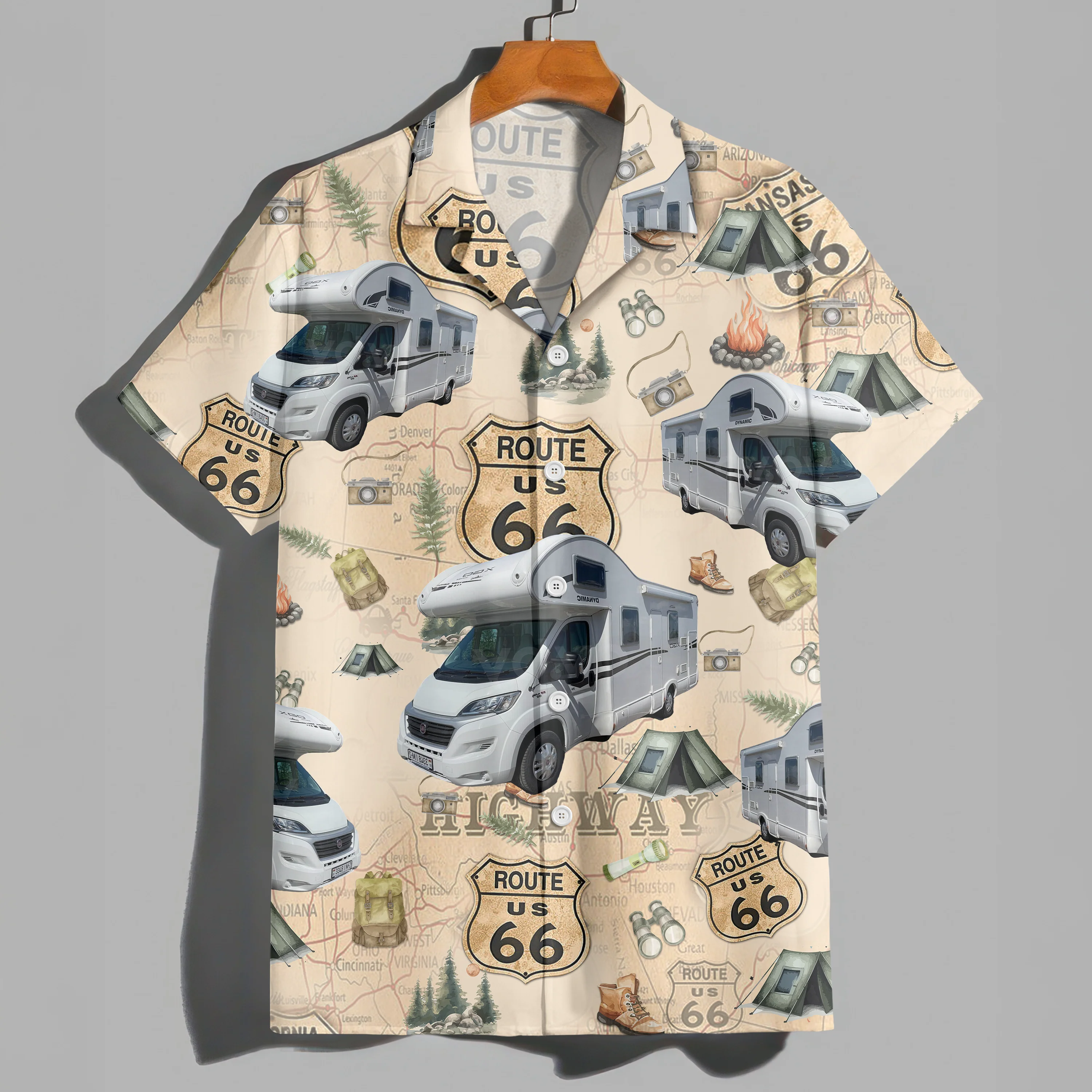 Custom Camping Car Photo Hawaiian Shirt TH10 892737 - Image 8