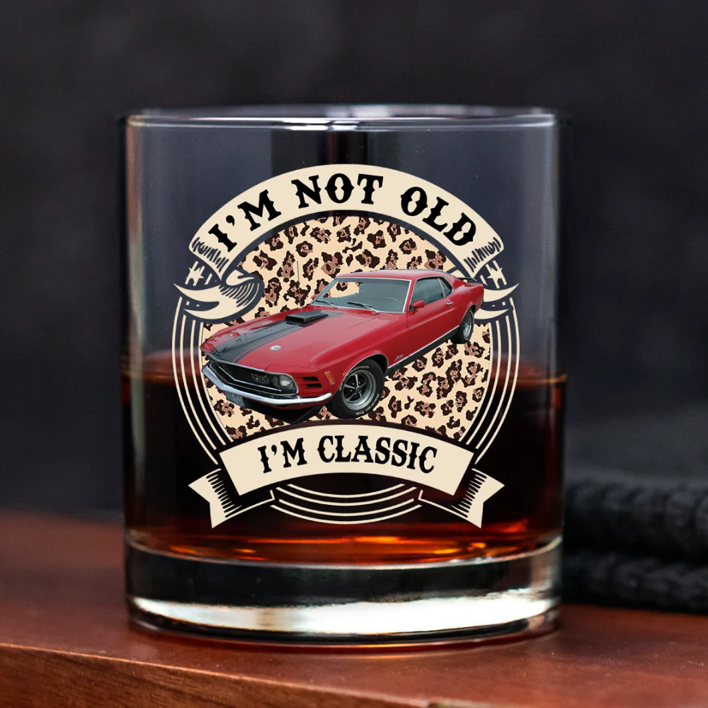 Custom Car Photo This Is How I Roll - Route 66 Vintage Whiskey Glass CH07 899798 - Image 6