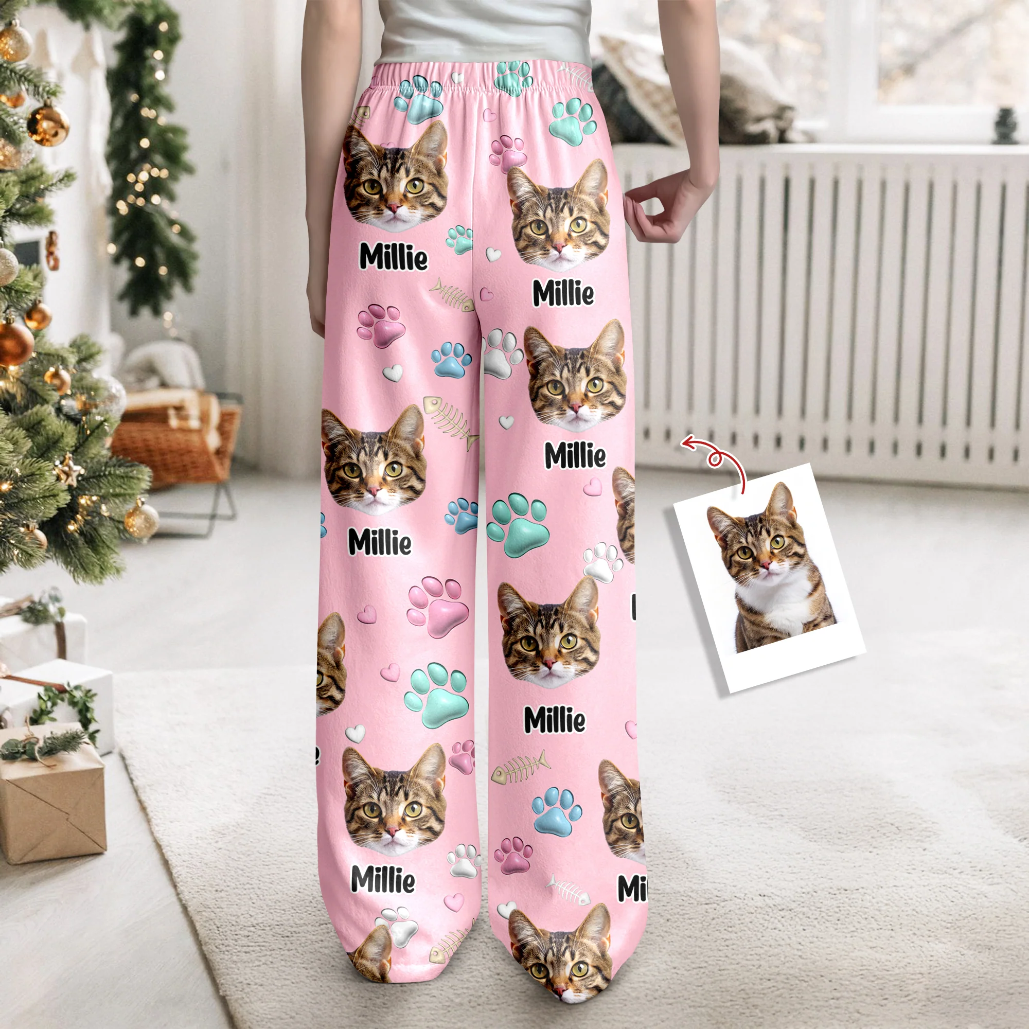 Custom Cat Face Personalized Sweatpants Gift For Cat Lovers HA75 898132 - Image 4