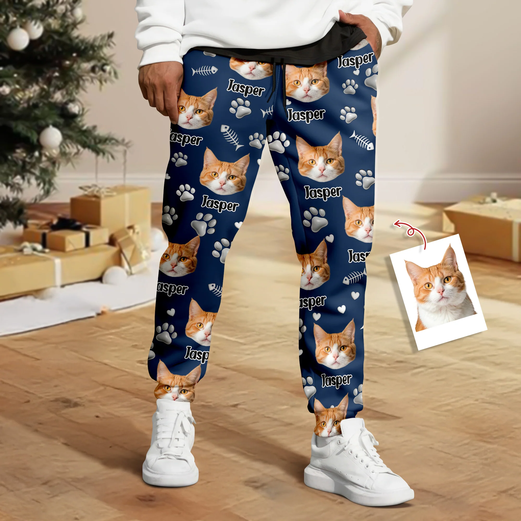 Custom Cat Face Personalized Sweatpants Gift For Cat Lovers HA75 898132 - Image 6