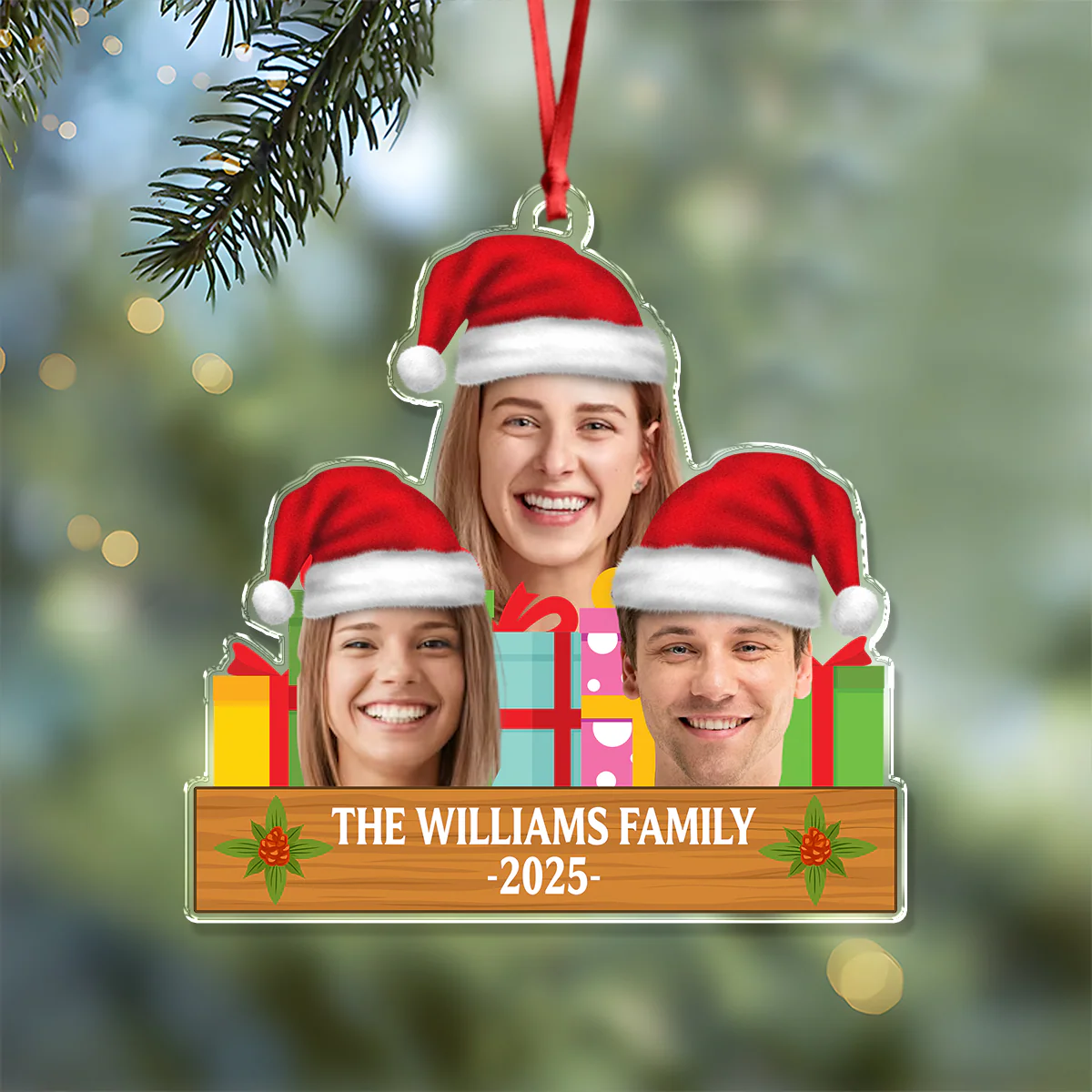 Custom Christmas Family Photo Acrylic Ornament Gift For Family TH10 894859 - Image 8