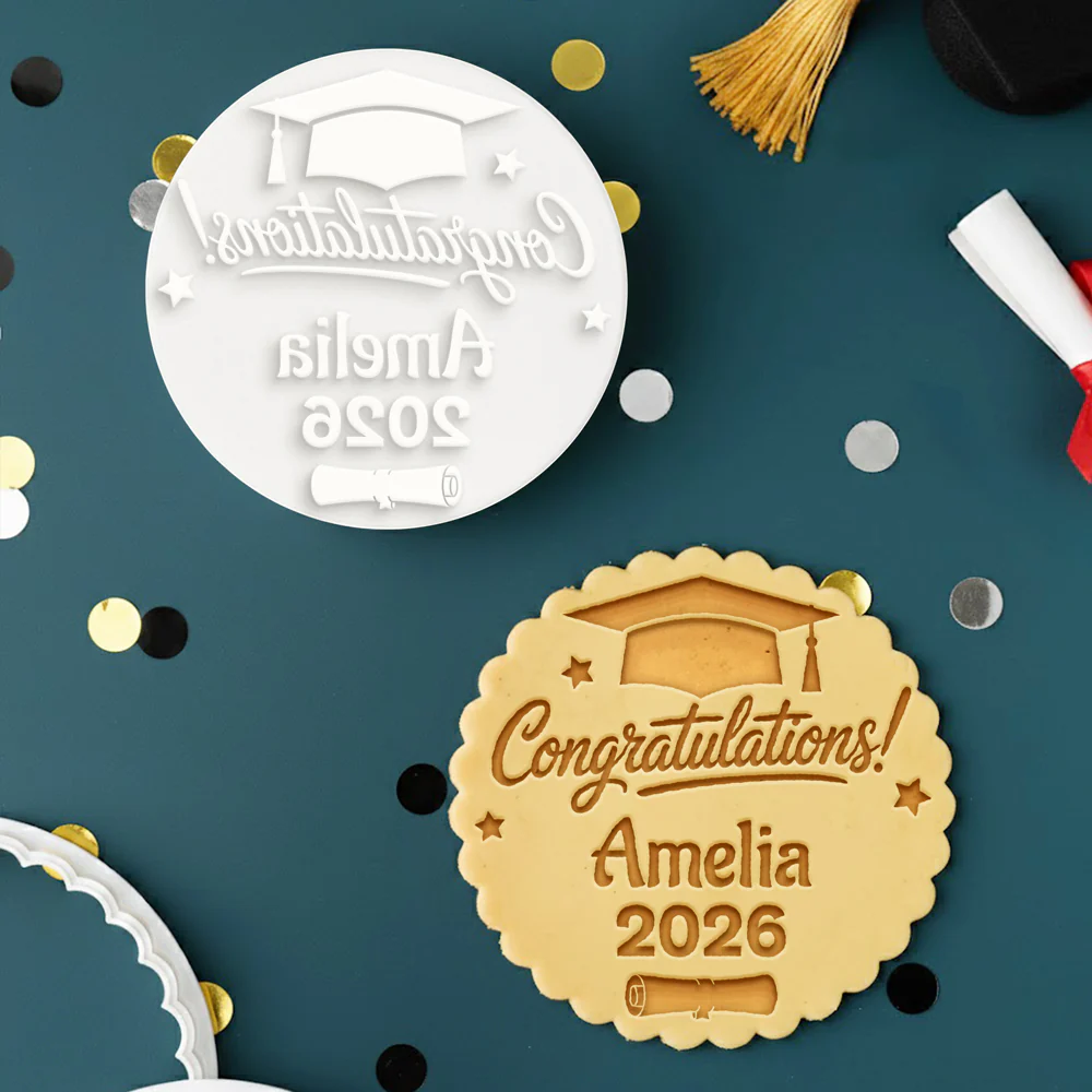 Custom Congratulations Graduation 2026 Cookie Stamp CH07 911120 - Image 2