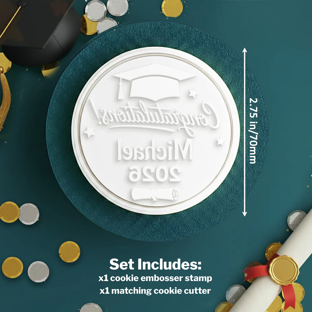 Custom Congratulations Graduation 2026 Cookie Stamp CH07 911120 - Image 7