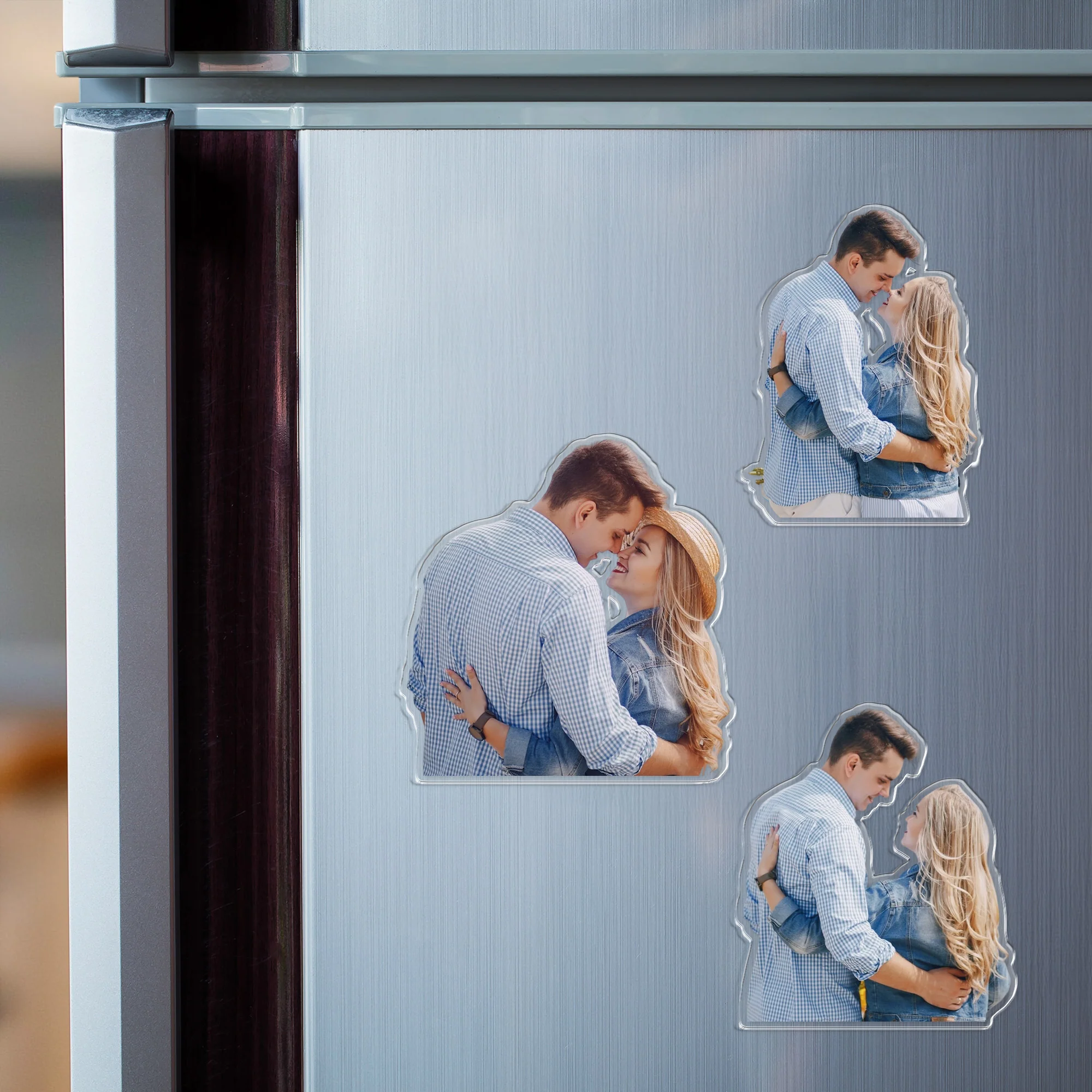 Custom Couple Photo Acrylic Fridge Magnet Gift For Couple HO82 900790 - Image 3