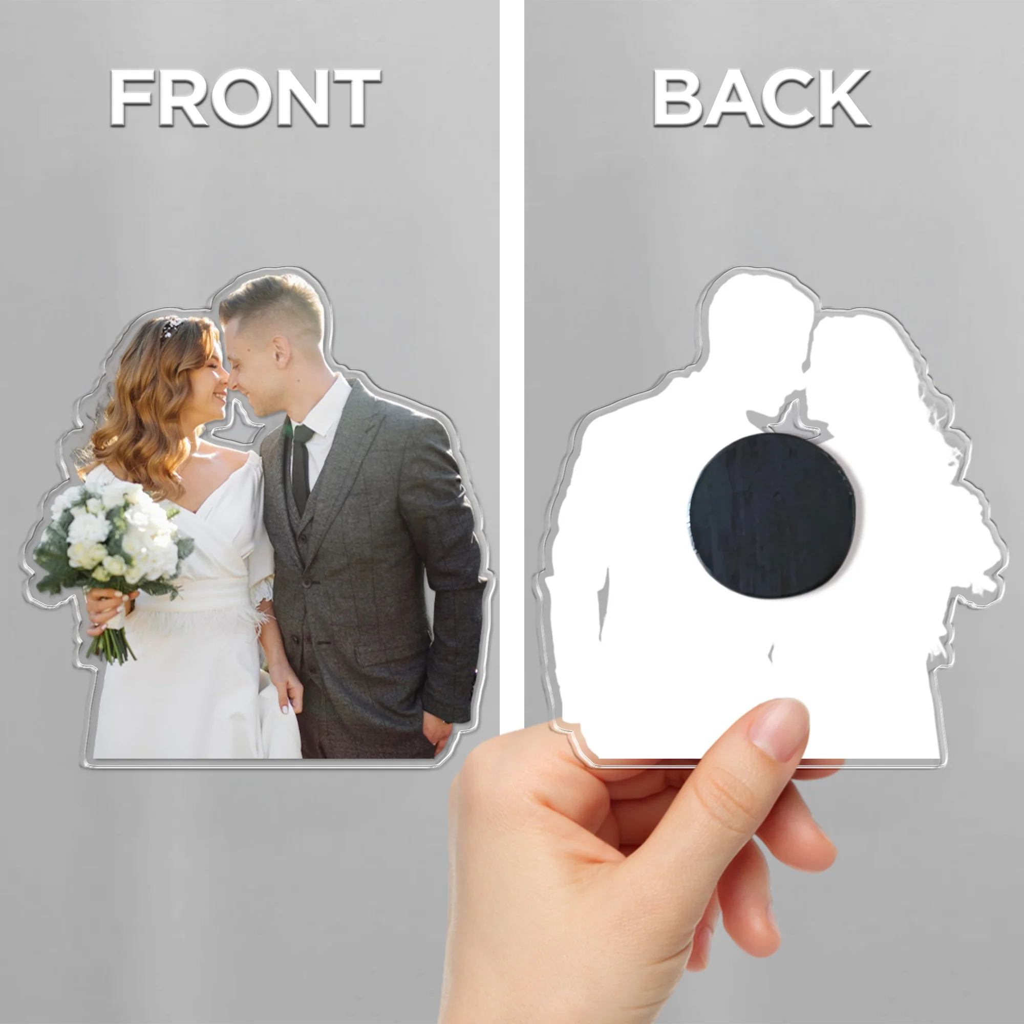 Custom Couple Photo Acrylic Fridge Magnet Gift For Couple HO82 900790 - Image 4