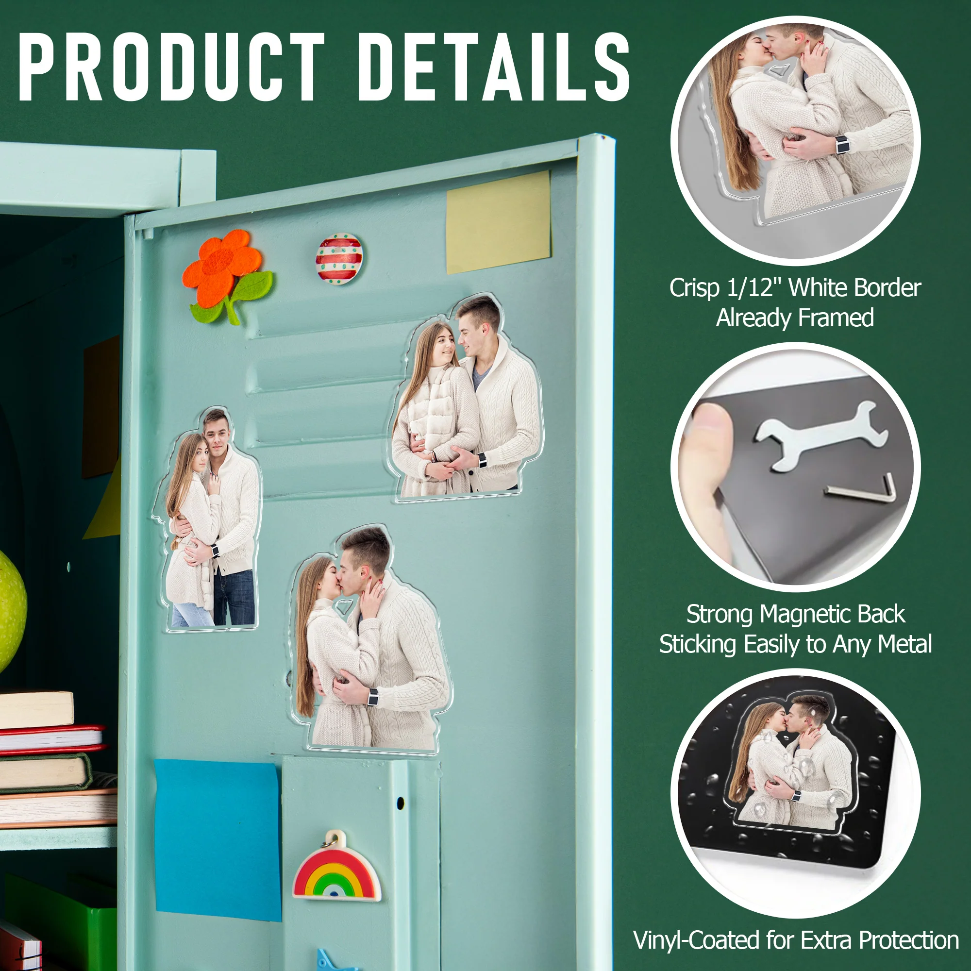 Custom Couple Photo Acrylic Fridge Magnet Gift For Couple HO82 900790 - Image 5