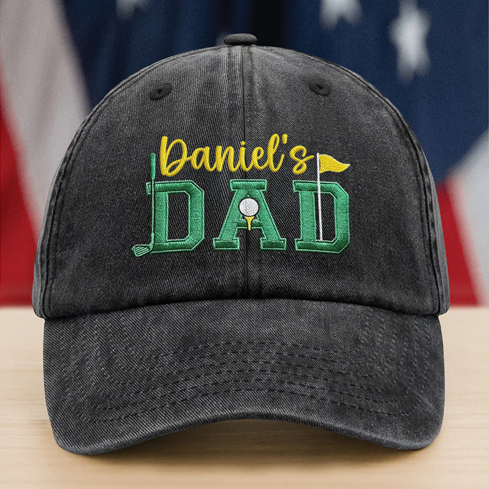Custom Dad Golf Hat – Embroidered Baseball Cap Gift for Father HO82 902322
