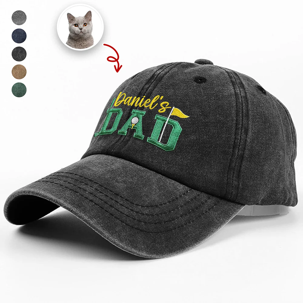 Custom Dad Golf Hat – Embroidered Baseball Cap Gift for Father HO82 902322 - Image 2