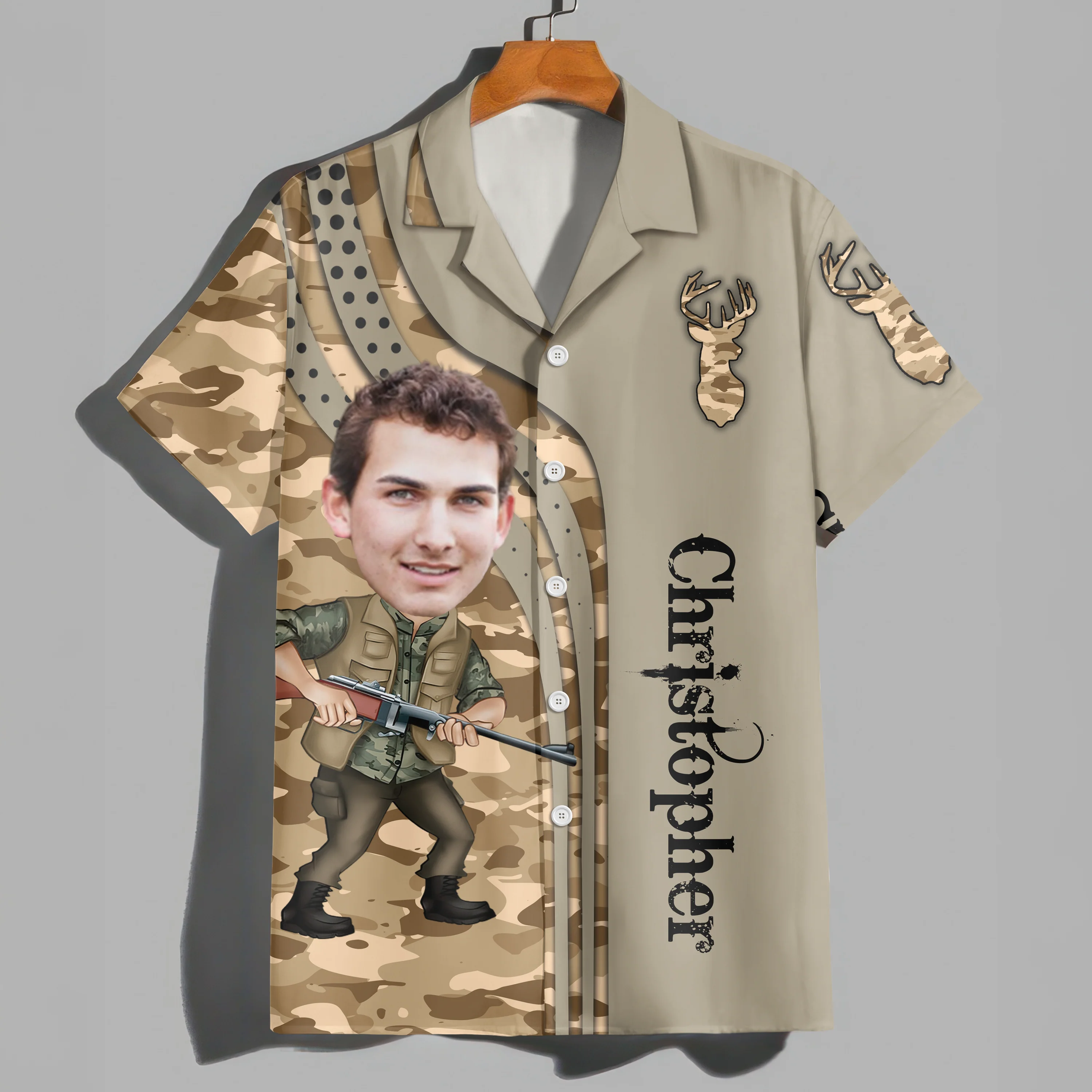 Custom Dad Photo Best Dad Ever Hunting Hawaii Shirt Gift For Hunting Lovers HO82 893792 - Image 8
