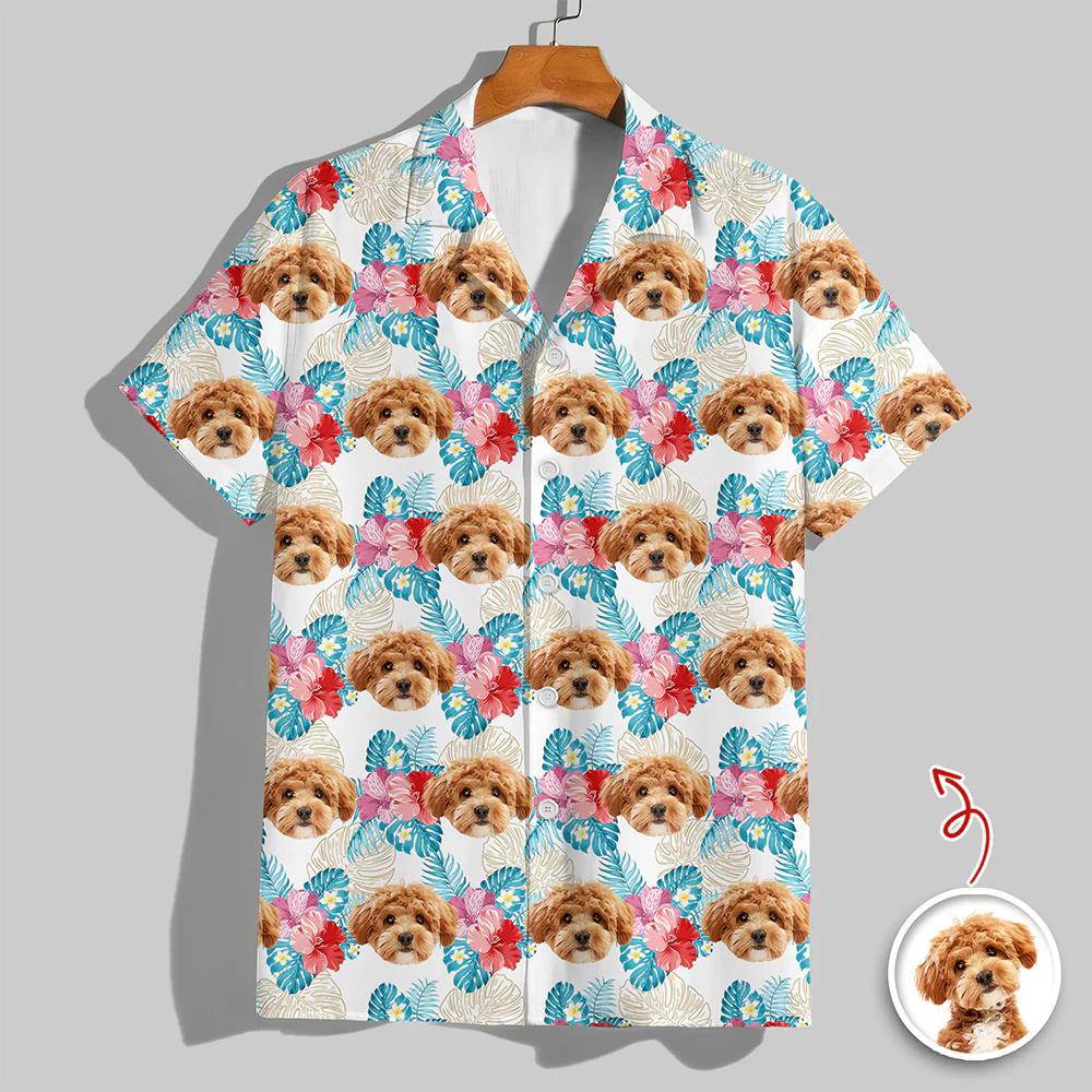 Custom Dog Cat Face Hawaii Shirt Personalized Cat Aloha Shirt HA75 921116 - Image 4