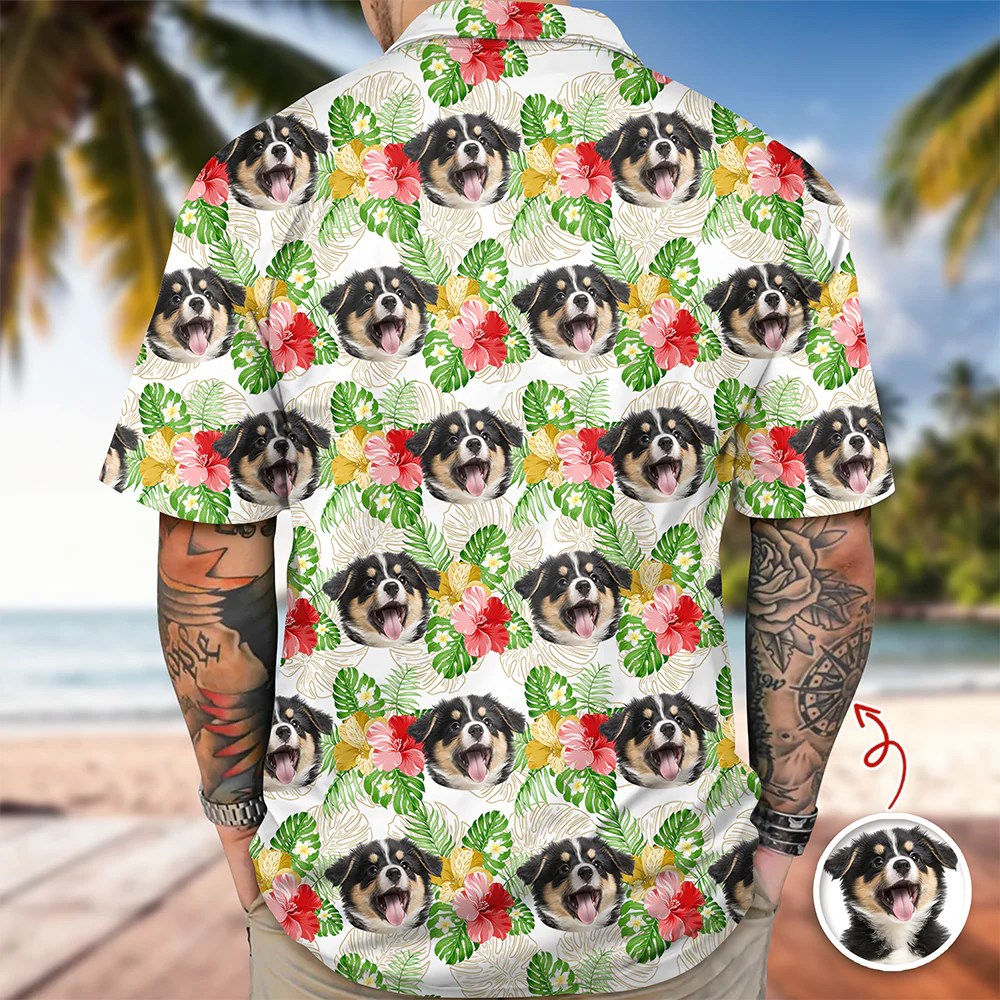 Custom Dog Cat Face Hawaii Shirt Personalized Cat Aloha Shirt HA75 921116 - Image 5