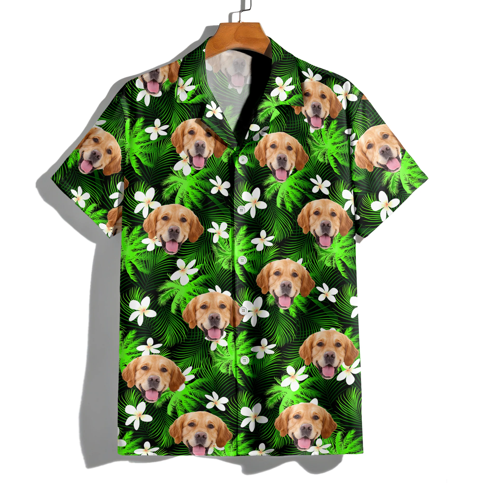 Custom Dog Cat Human Photo Tropical Summer Hawaii Shirt HA75 921122 - Image 7