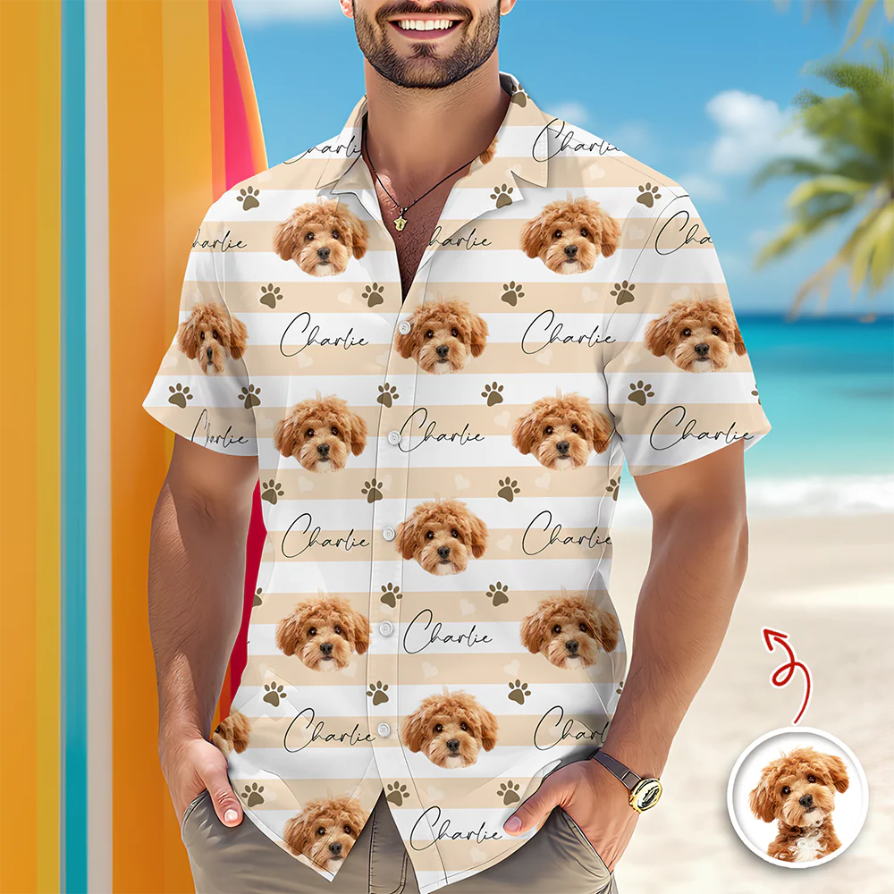 Custom Dog Cat Photo Hawaii Shirt Gift for Pet Lovers TH10 169359 - Image 2