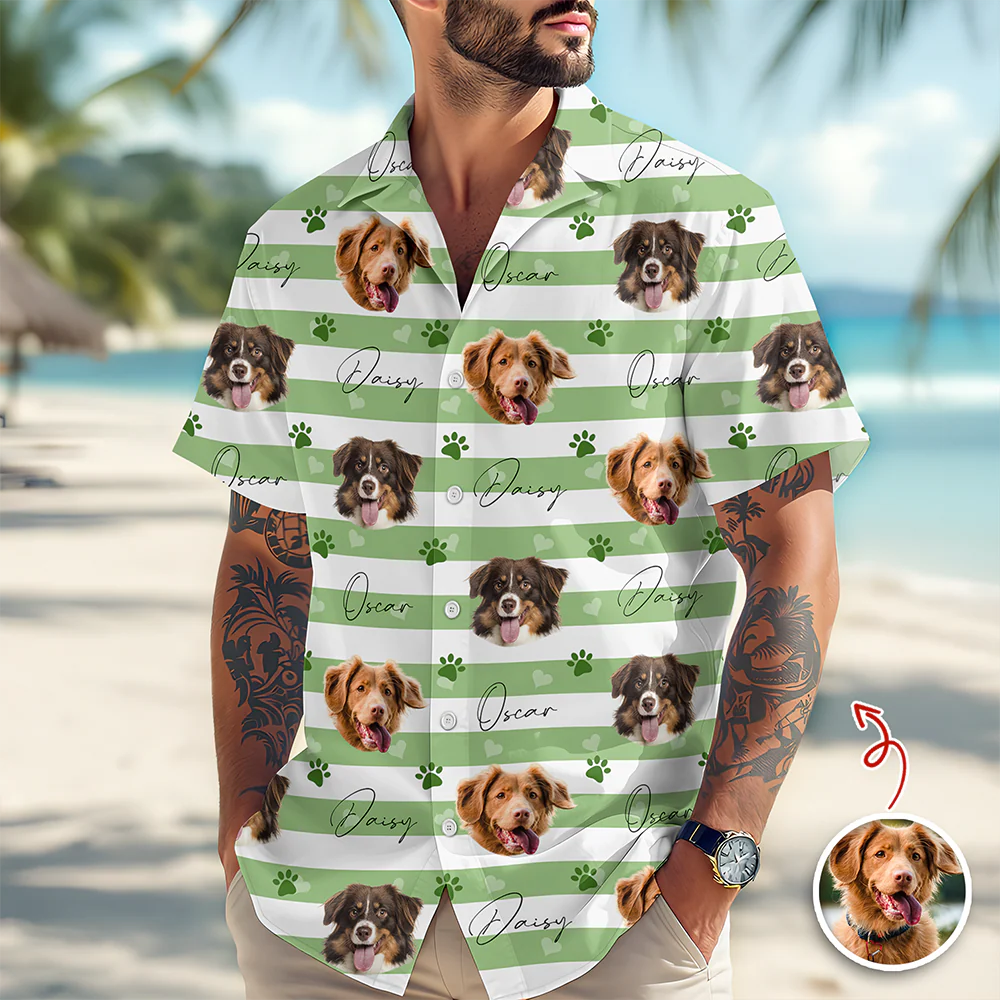 Custom Dog Cat Photo Hawaii Shirt Gift for Pet Lovers TH10 169359 - Image 3