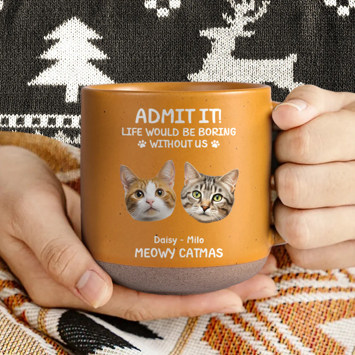 Custom Dog Cat Photo Life Would Be Boring Without Me Pottery Mug TH10 894817 - Image 2
