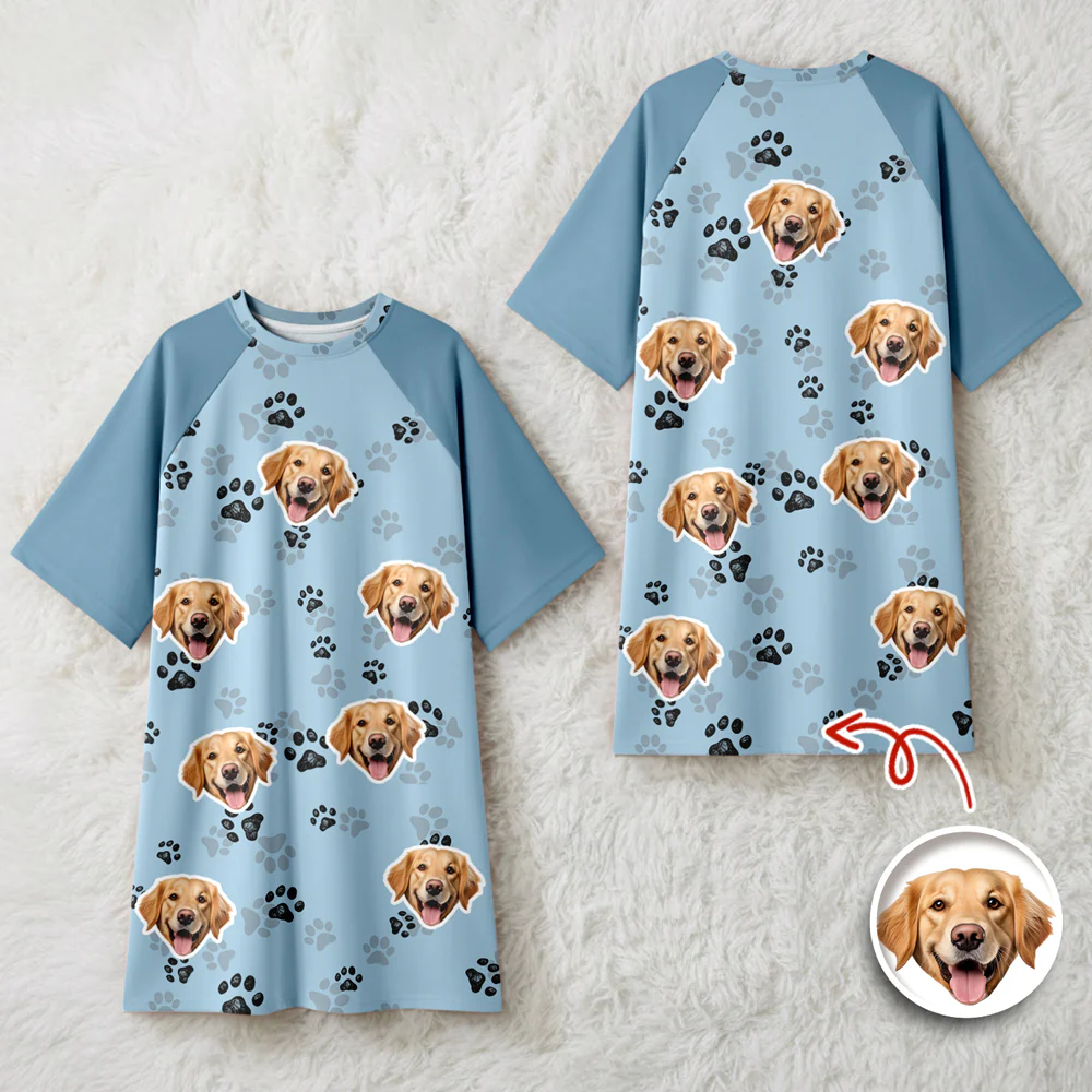Custom Dog Face Photo Nightgown Gift For Dog Lovers CH07 910350 - Image 5