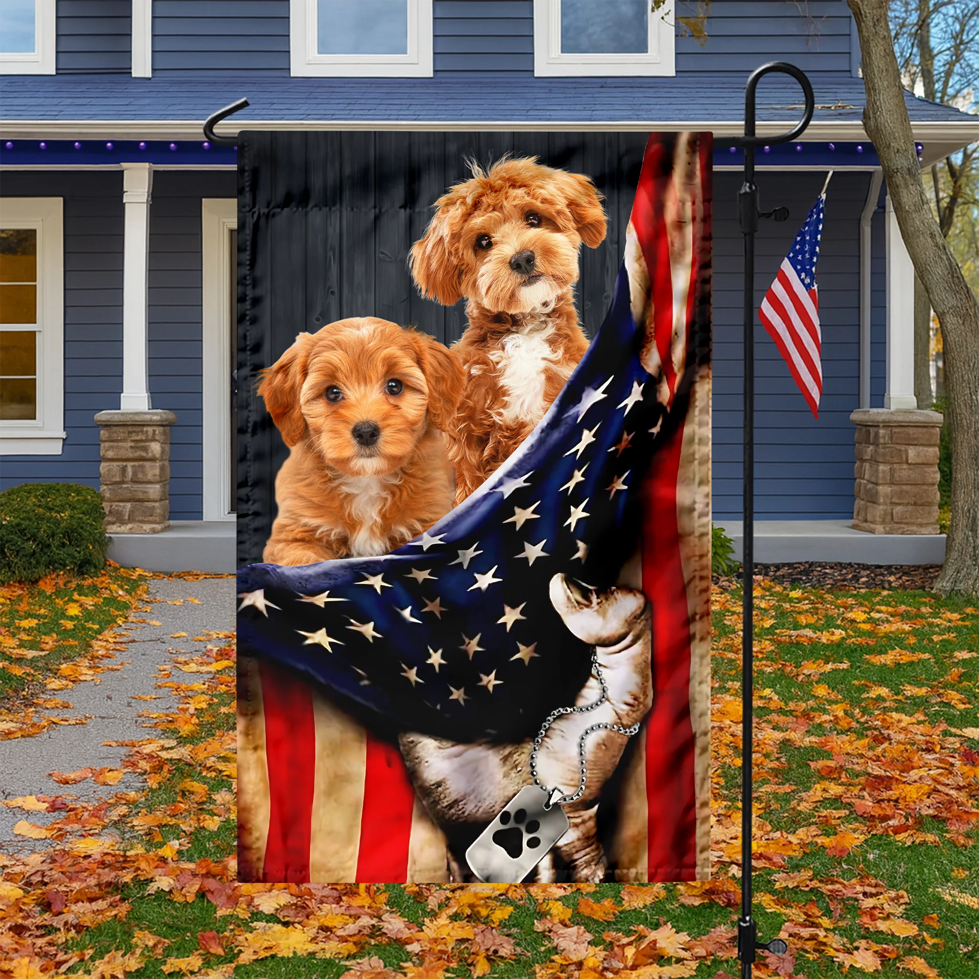 Custom Dog Photo American Garden Flag Gift For Dog Lovers HO82 902848 - Image 5