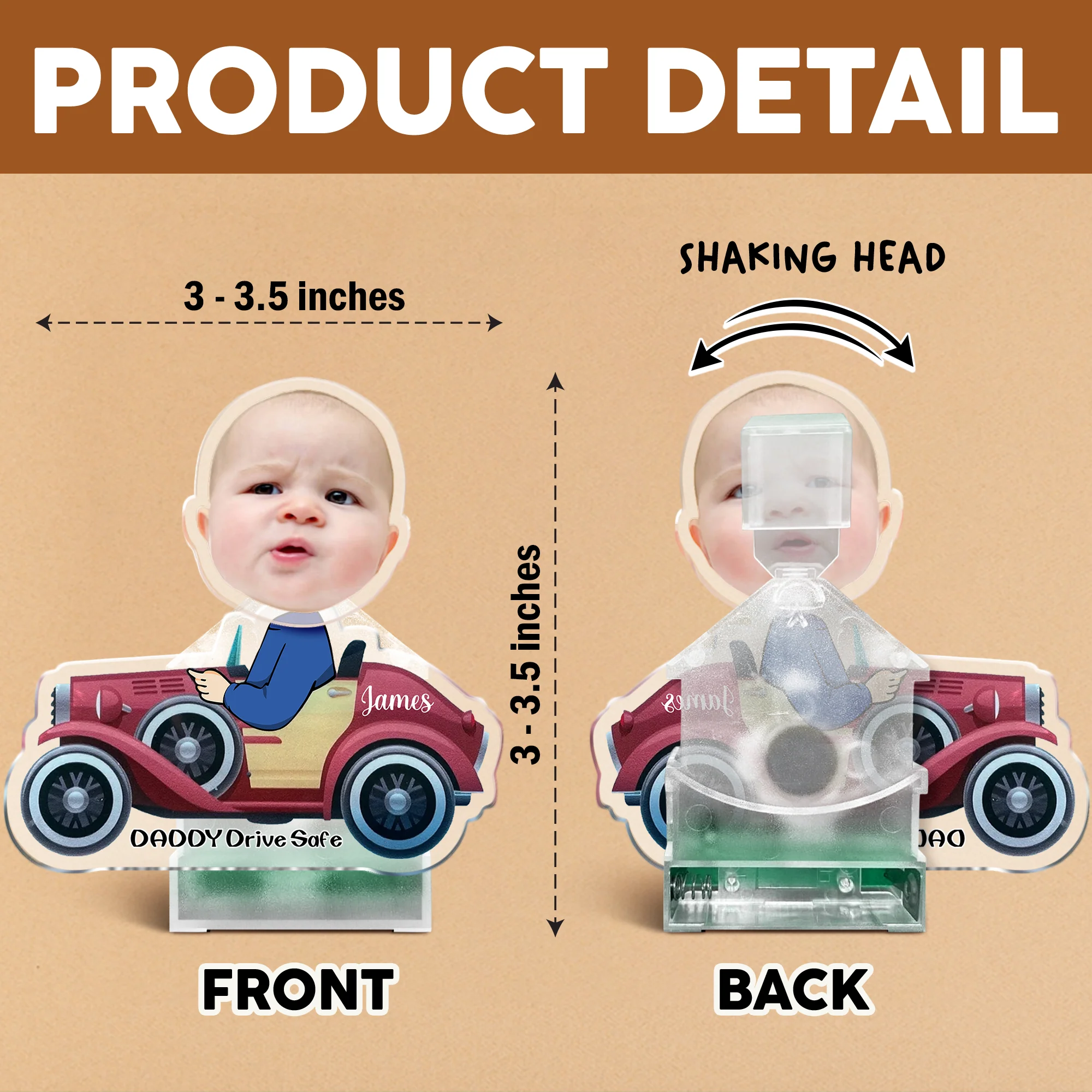 Custom Face Bobblehead Car Dashboard Decoration Gift For Dad Shaking Head HO82 893842 - Image 8