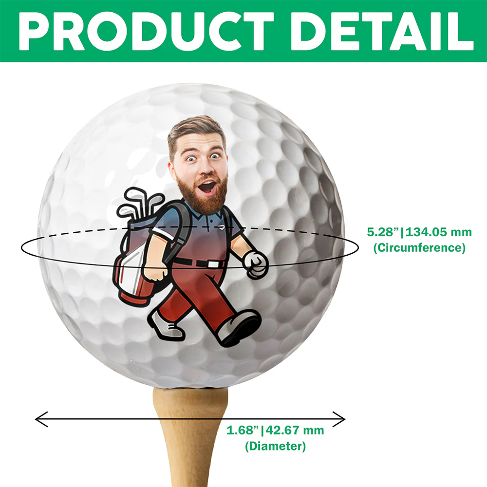 Custom Face Golf Ball Perfect Gift for Golf Lovers HA75 898640 - Image 6