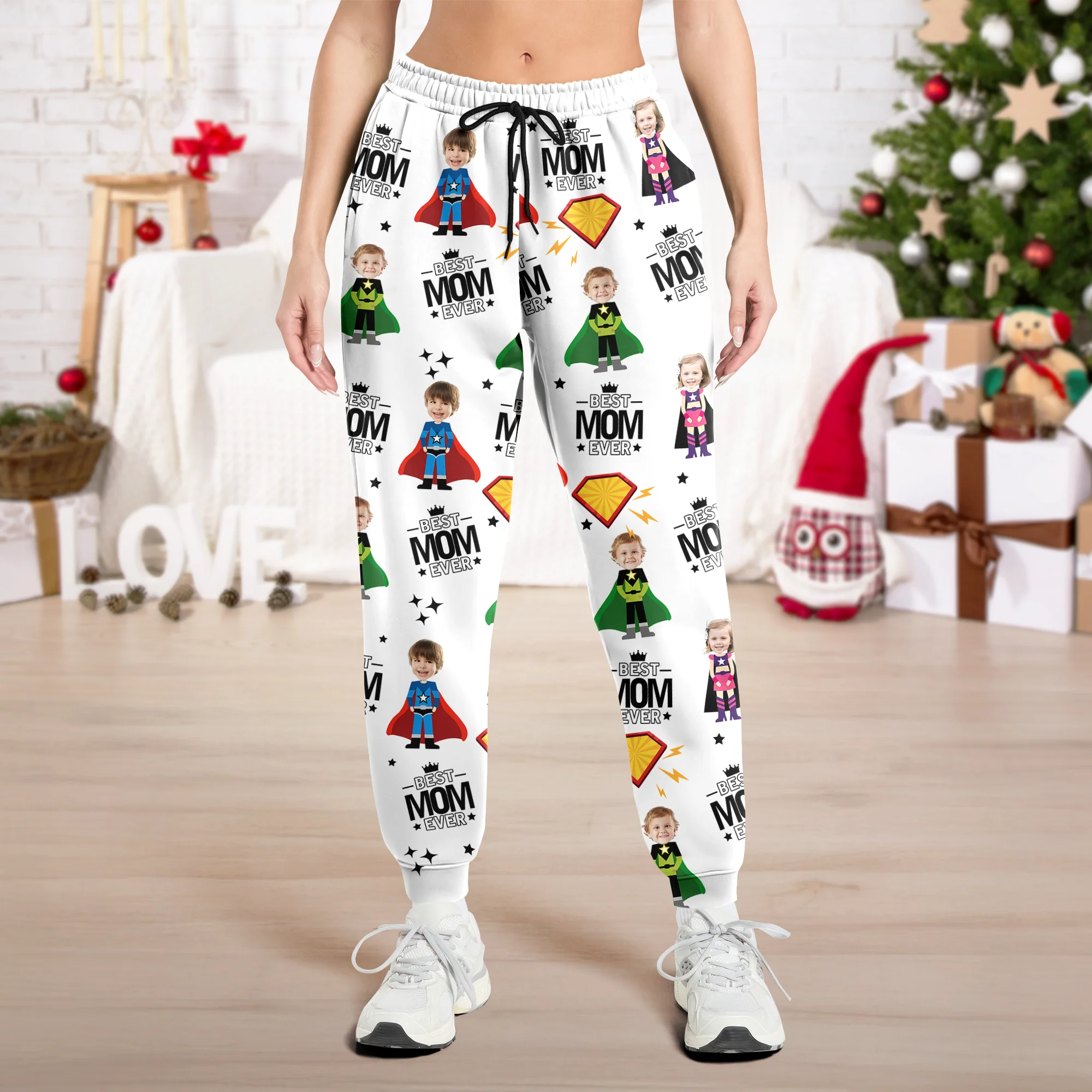 Custom Face Kid Best Mom Ever, Best Dad Ever Sweatpants HA75 897010 - Image 3