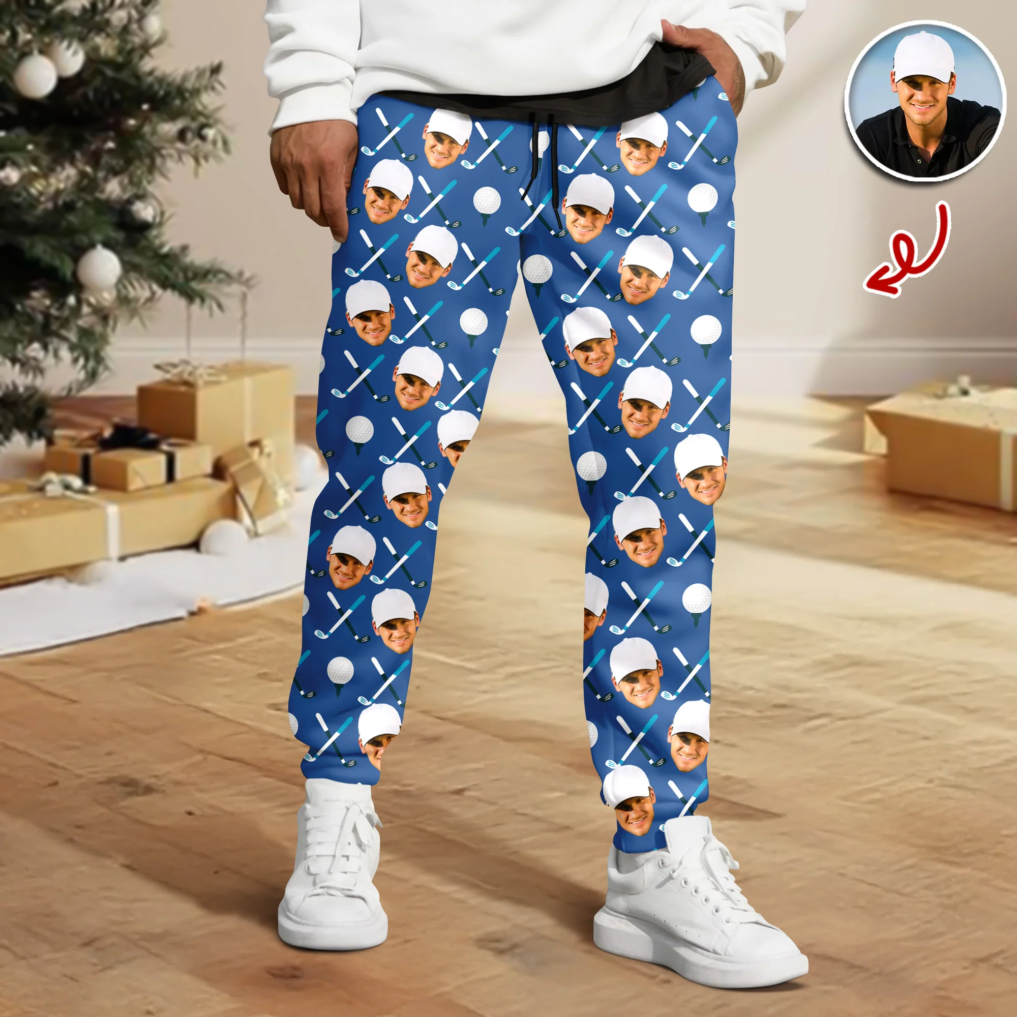 Custom Face Personalized Golf Sweatpants Gift For Golfer, Golf Lovers HA75 898560 - Image 2