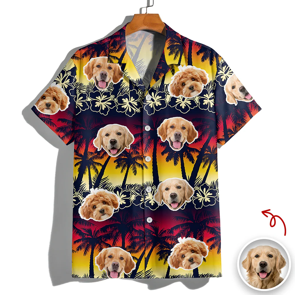 Custom Face Photo Aloha Hawaiian Shirt Vacation Beach Gift CH07 911454 - Image 4