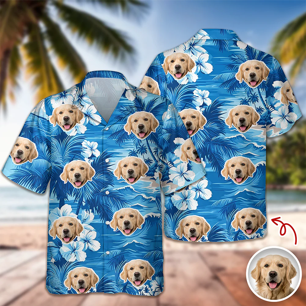 Custom Face Photo Aloha Hawaiian Shirt Vacation Beach Gift CH07 911454 - Image 6