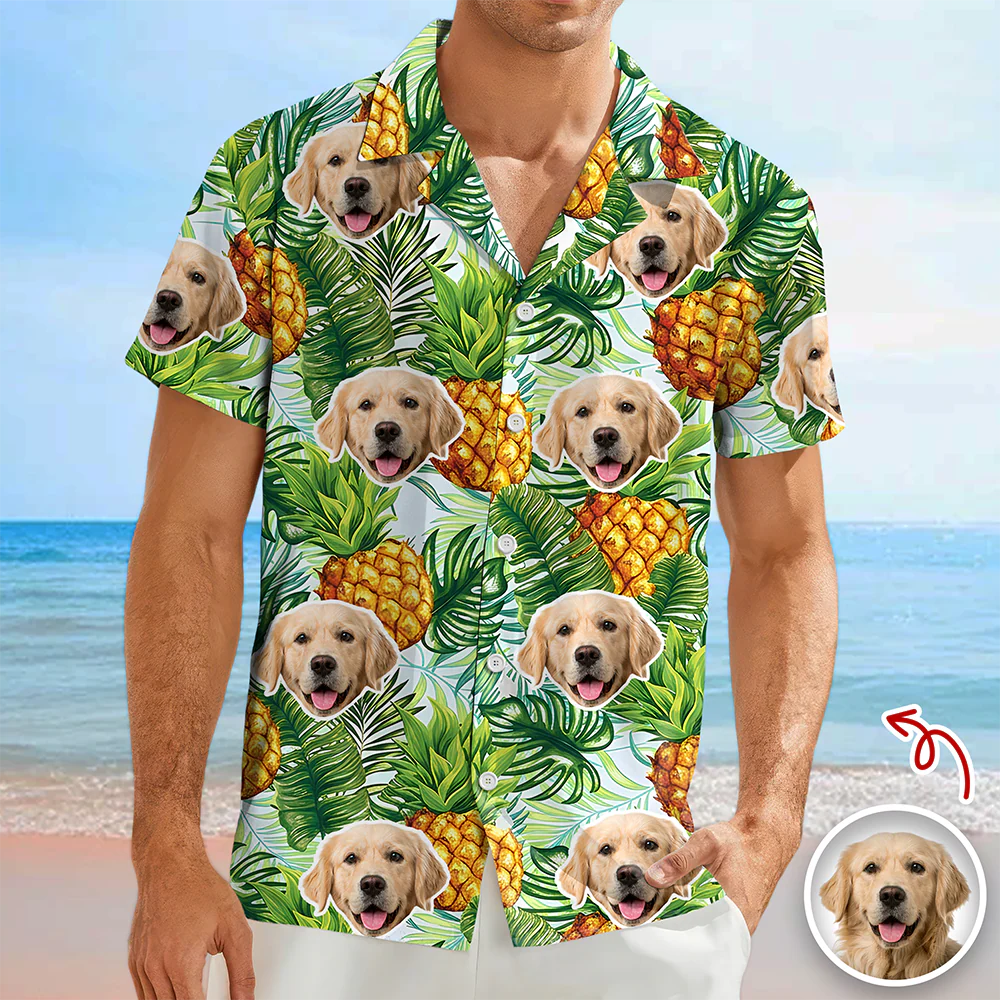 Custom Face Photo Aloha Hawaiian Shirt Vacation Beach Gift CH07 911454 - Image 7