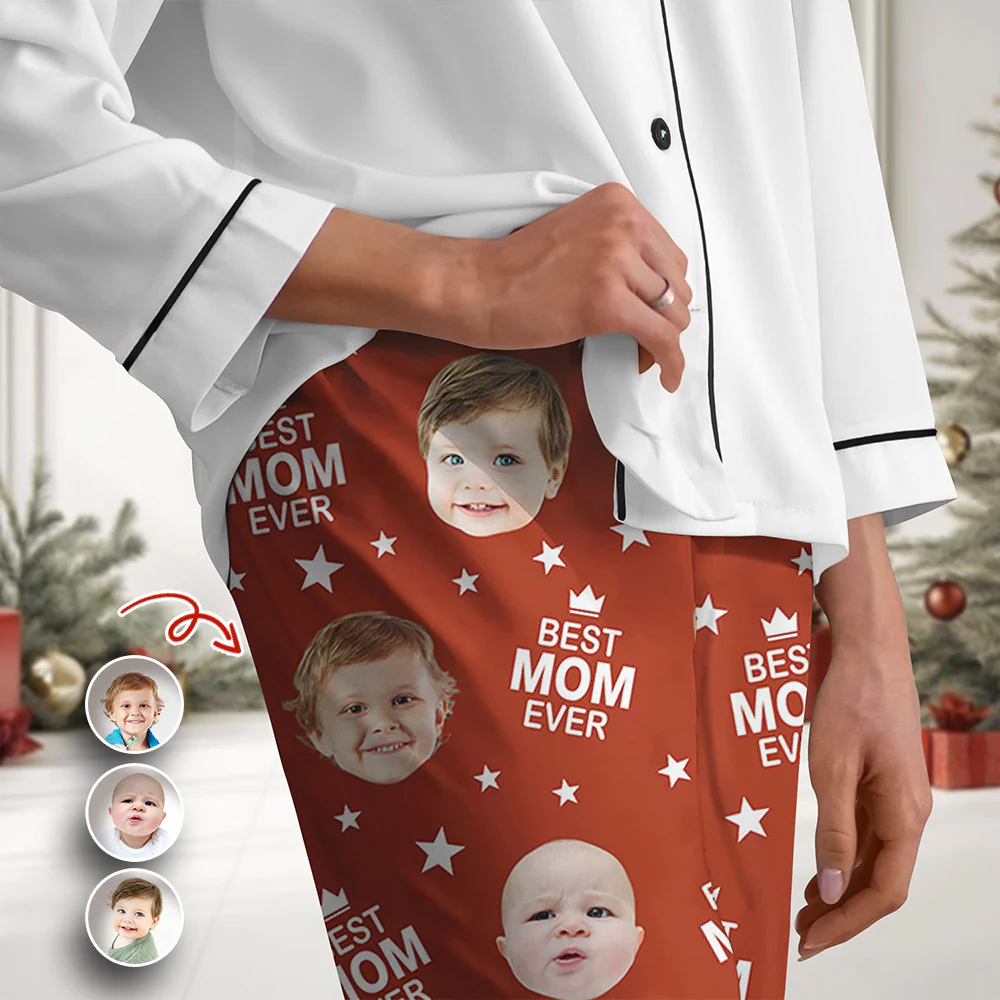Custom Face Photo Best Mom Ever Pajamas TH10 894267 - Image 12