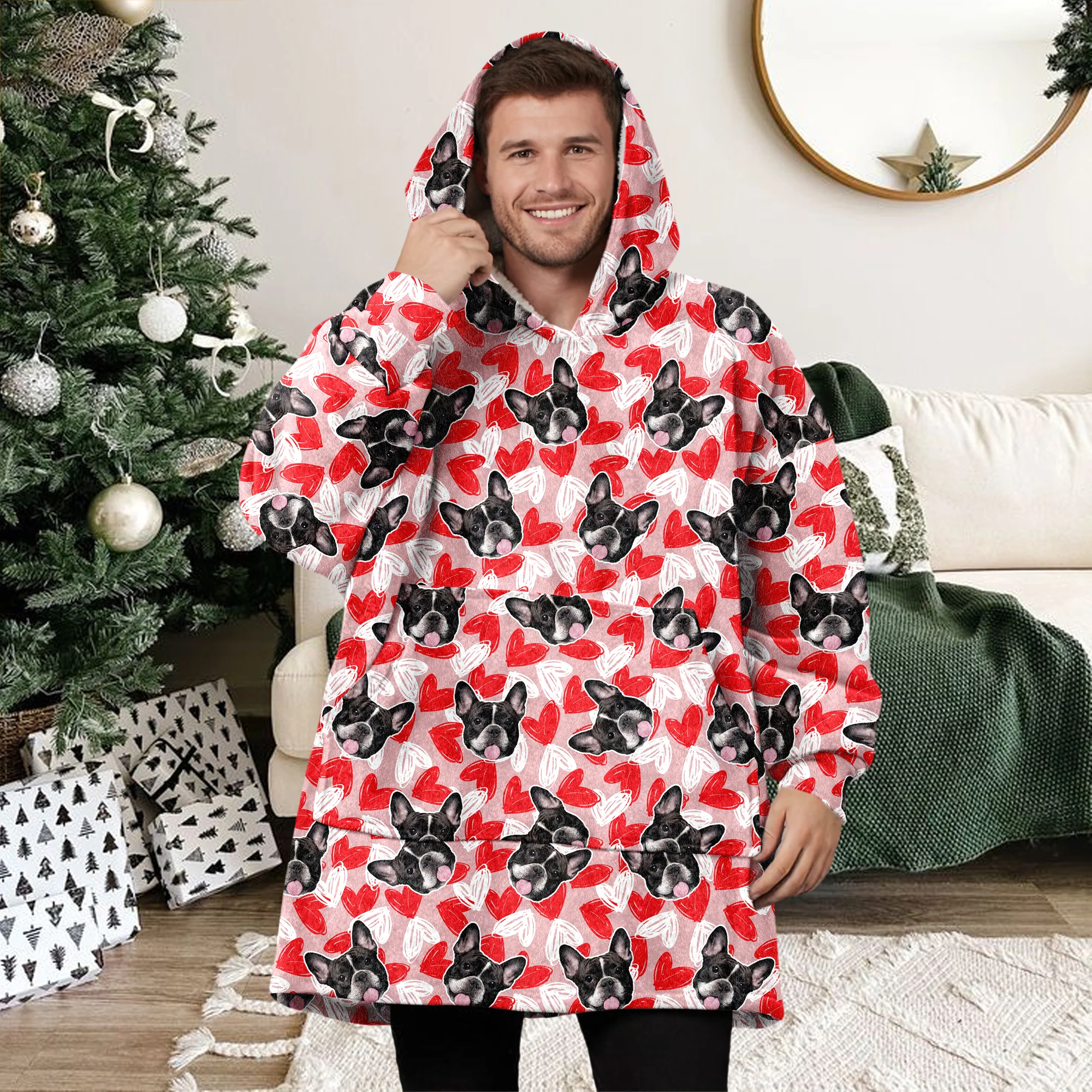 Custom Face Photo Dog Cat Hoodie Blanket For Dog Cat Lovers HA75 898282 - Image 3