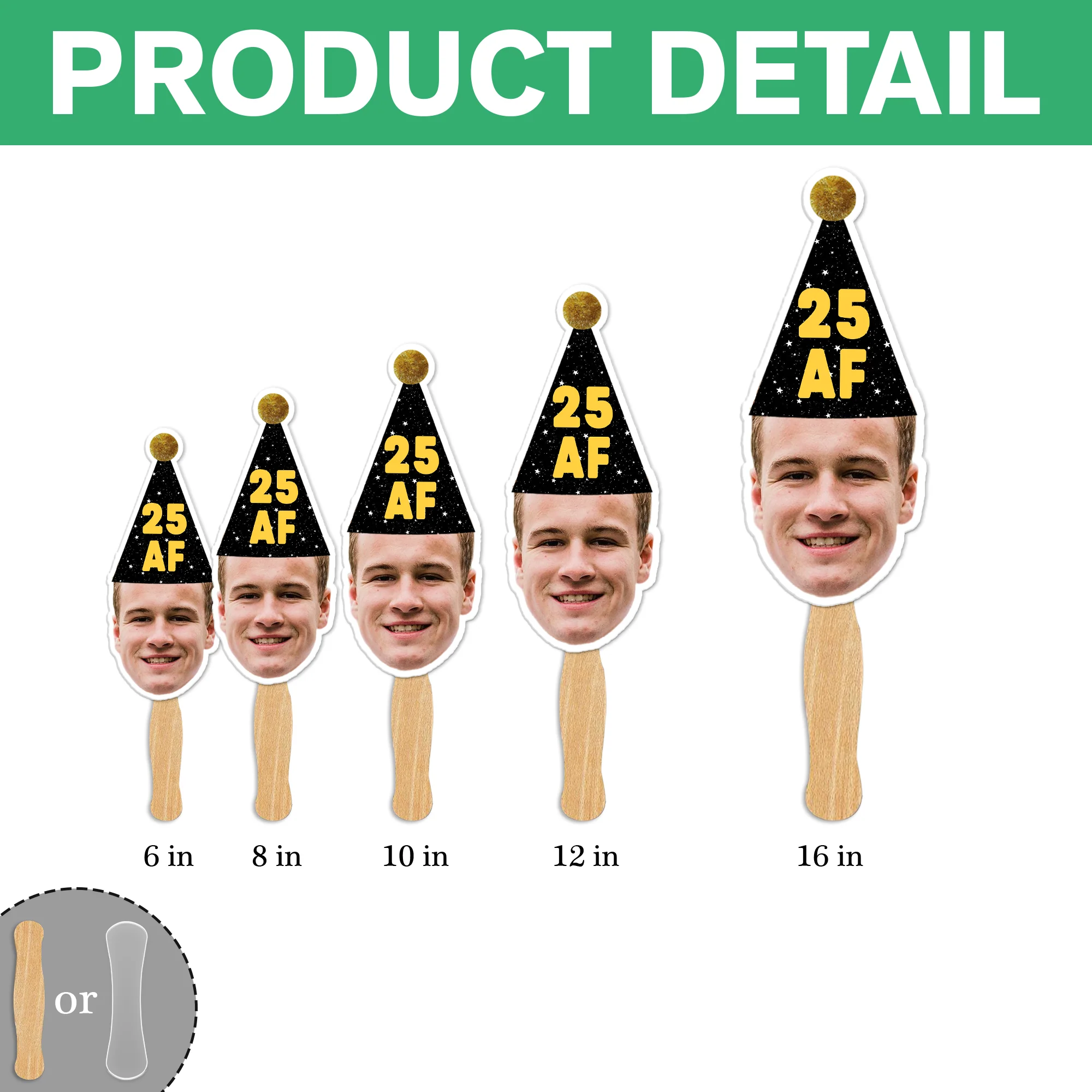 Custom Face Photo Fans Personalised Birthday Gift Party Decor HO82 893880 - Image 8
