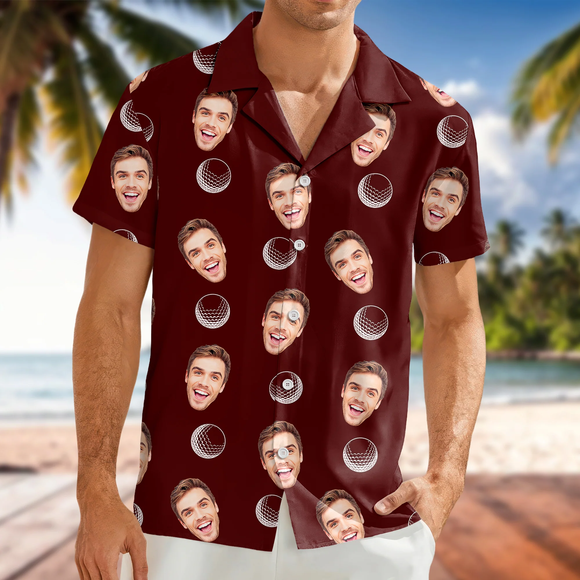 Custom Face Photo Hawaii Shirt Gift For Golf Lovers TH10 898189 - Image 5