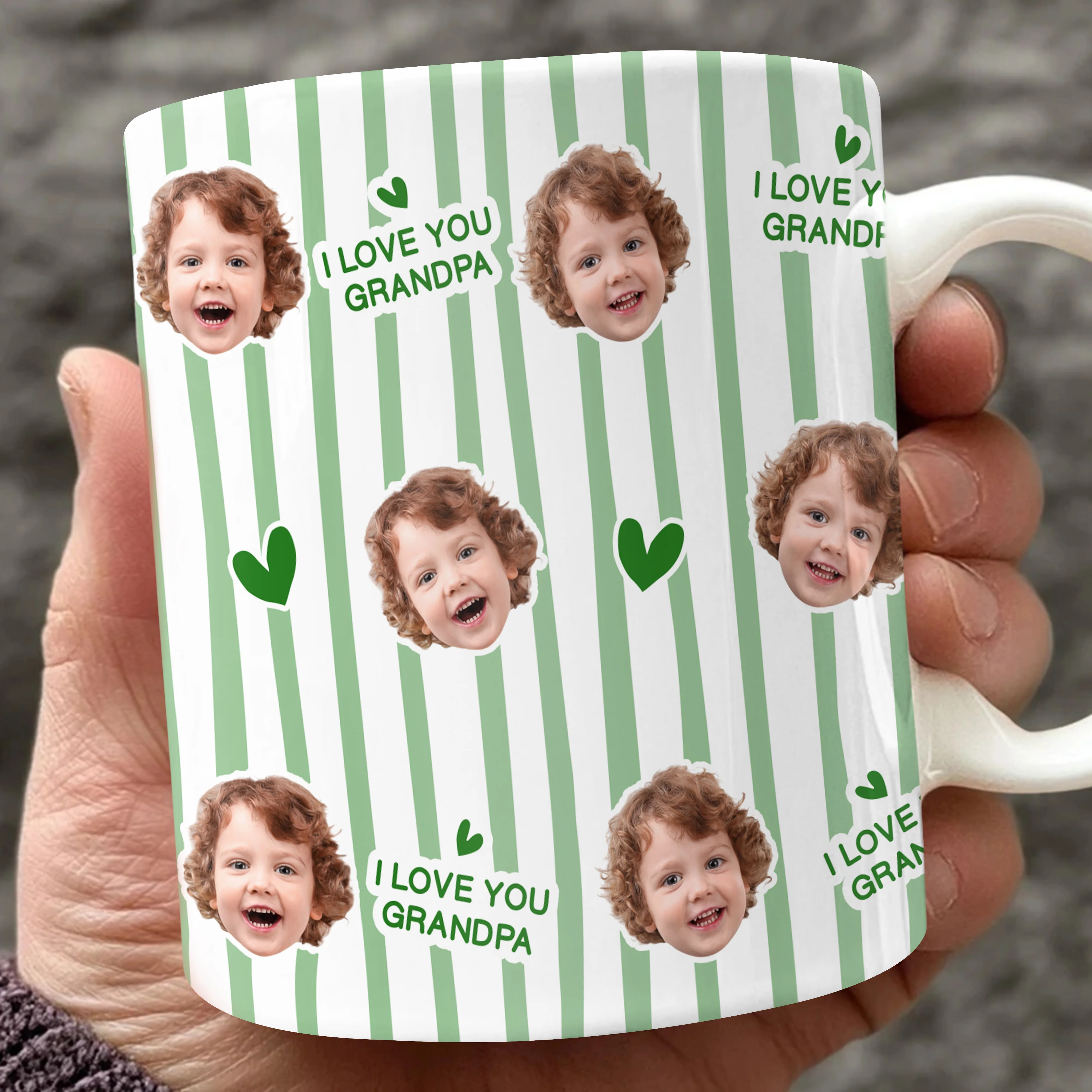 Custom Face Photo I Love You Mug Gift For Mom Dad LM32 899967 - Image 7