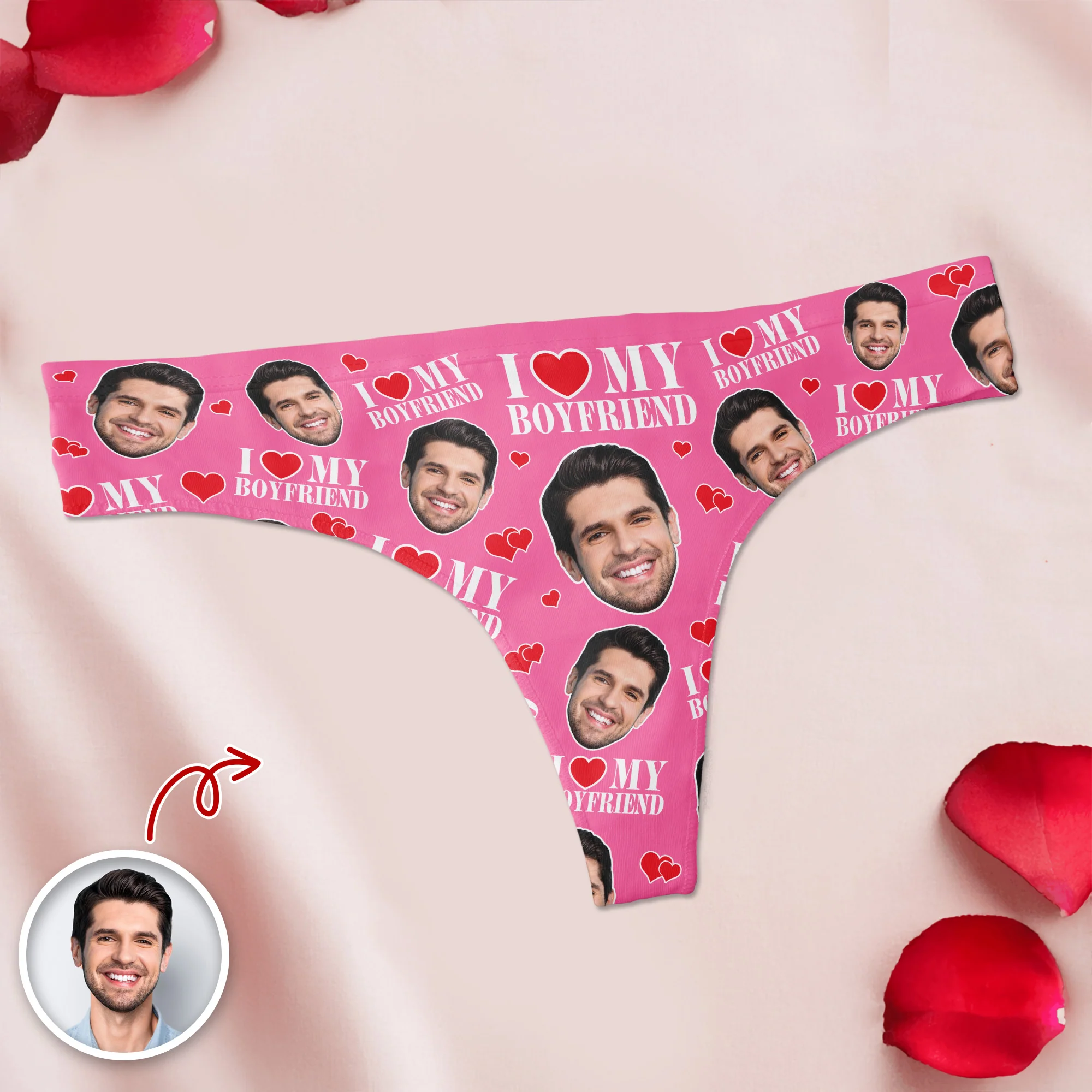 Custom Face Photo Underwear For Women Funny Valentine Gift TH10 898279 - Image 5