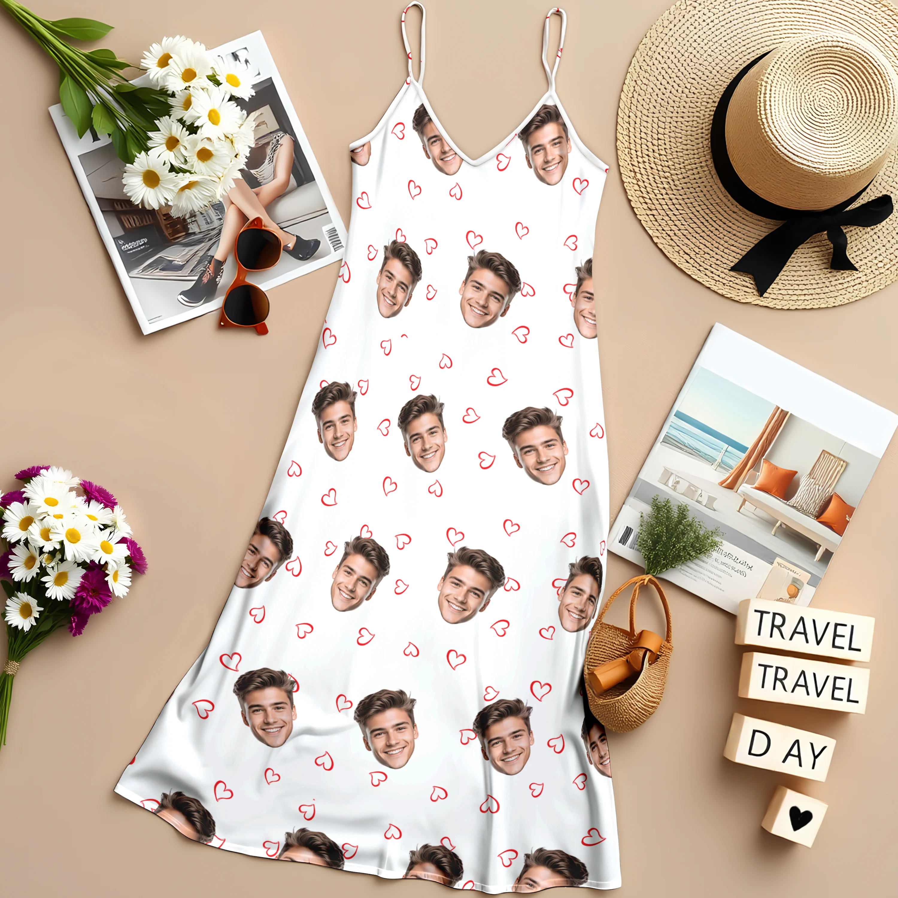 Custom Face Summer With Icon Maxi Dress TH10 892733 - Image 4