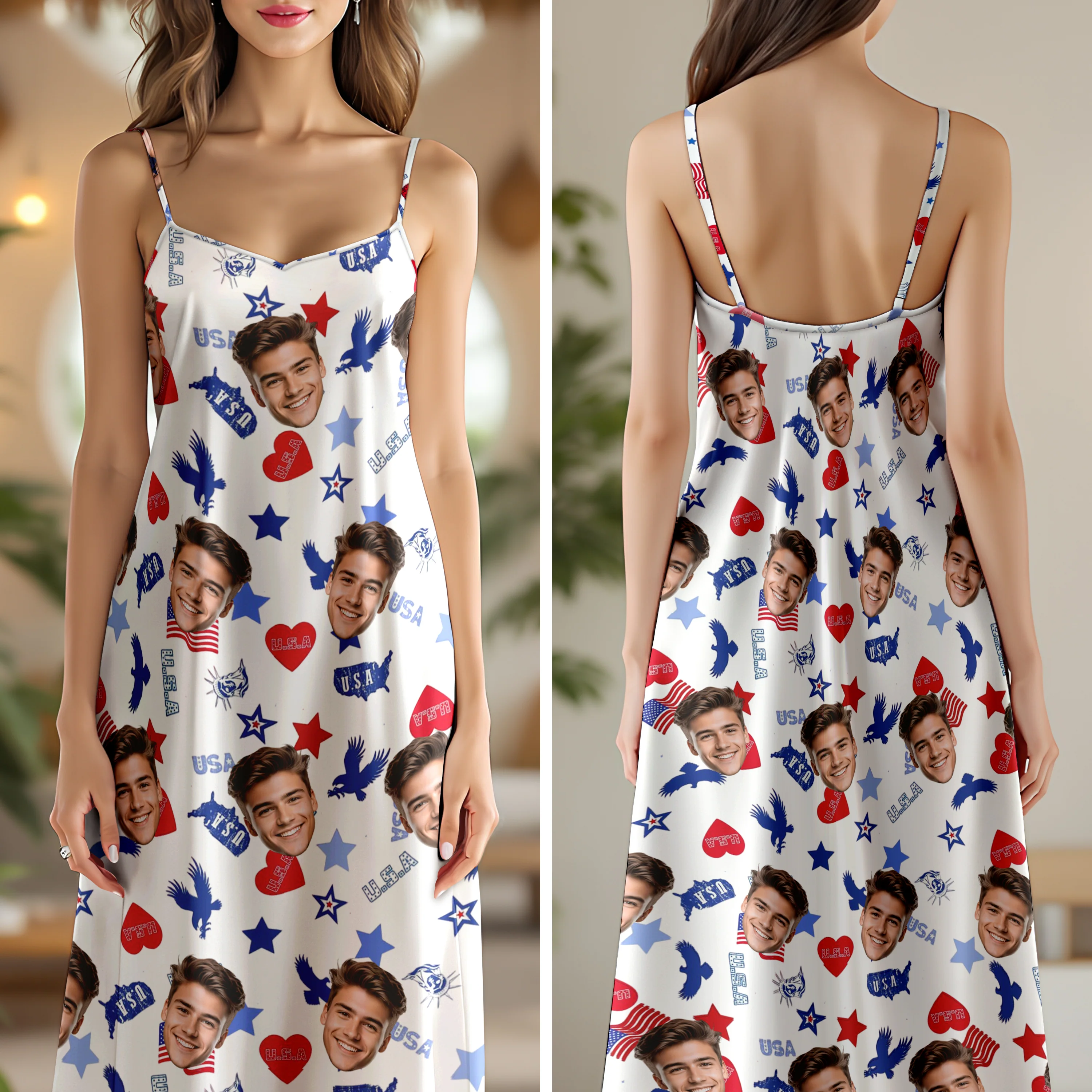 Custom Face Summer With Icon Maxi Dress TH10 892733 - Image 6