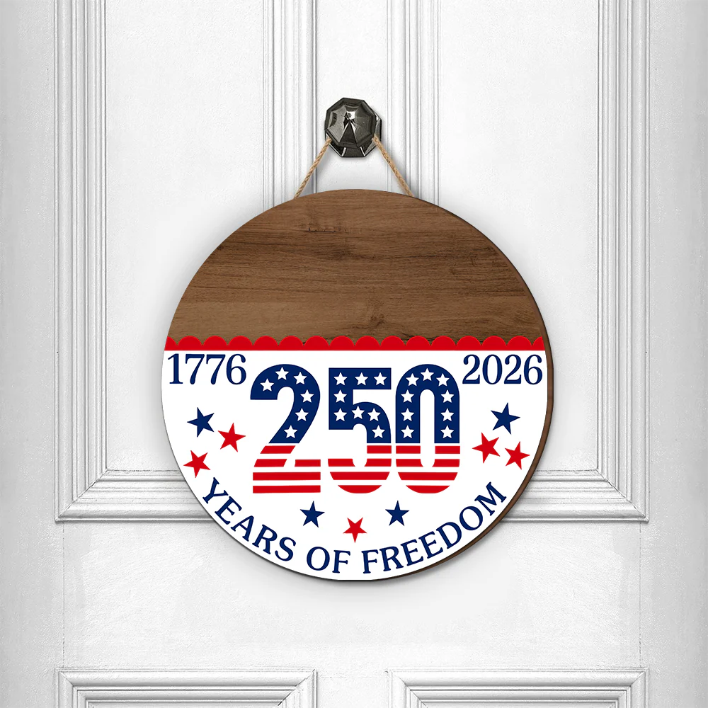 Custom Family Name 1776-2026 250 Years Of Freedom Doorsign HO82 902800 - Image 2