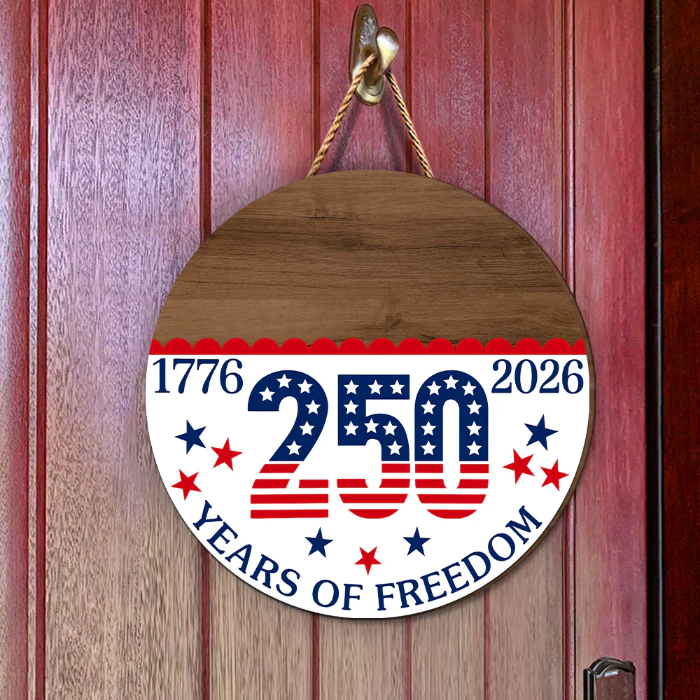 Custom Family Name 1776-2026 250 Years Of Freedom Doorsign HO82 902800 - Image 4