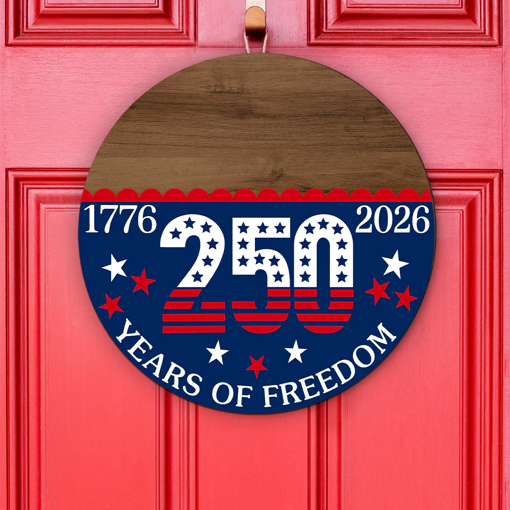 Custom Family Name 1776-2026 250 Years Of Freedom Doorsign HO82 902800 - Image 5