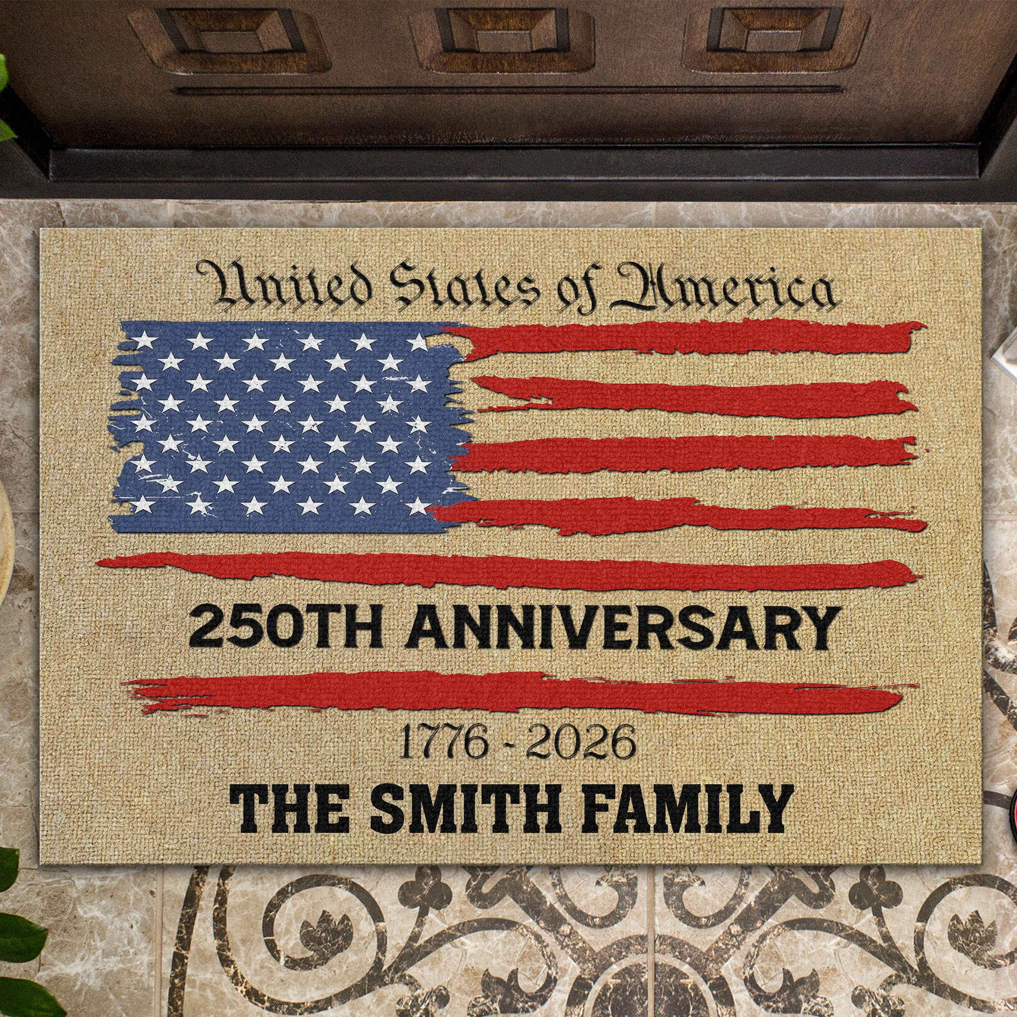 Custom Family Name 250TH Anniversary 1776-2026 Doormat TH10 898431 - Image 4