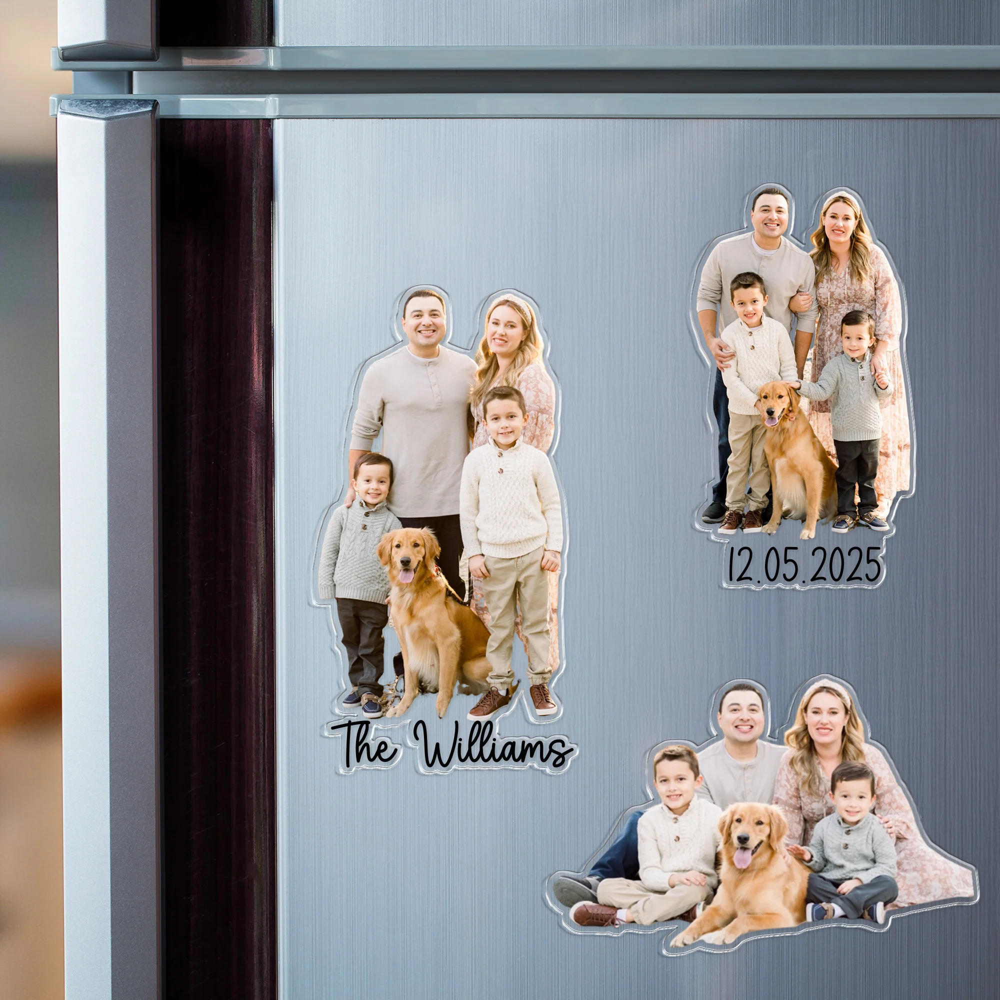 Custom Family Photo Acrylic Fridge Magnet Gift For Family HO82 900782 - Image 3