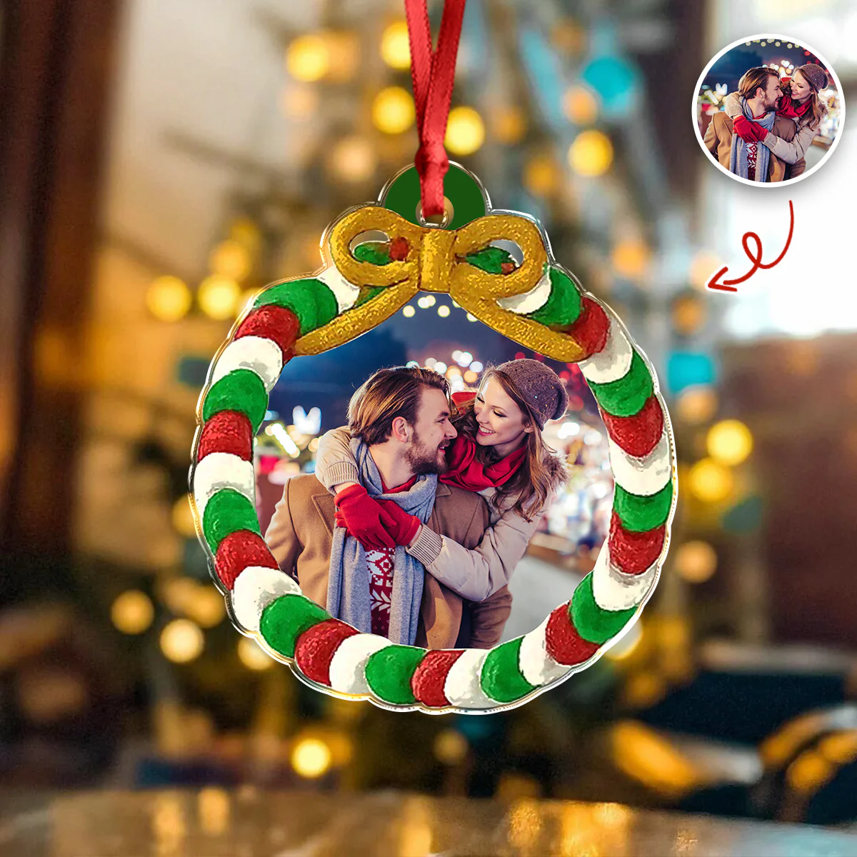 Custom Family Photo Acrylic Ornament For Christmas TH10 894833 - Image 5